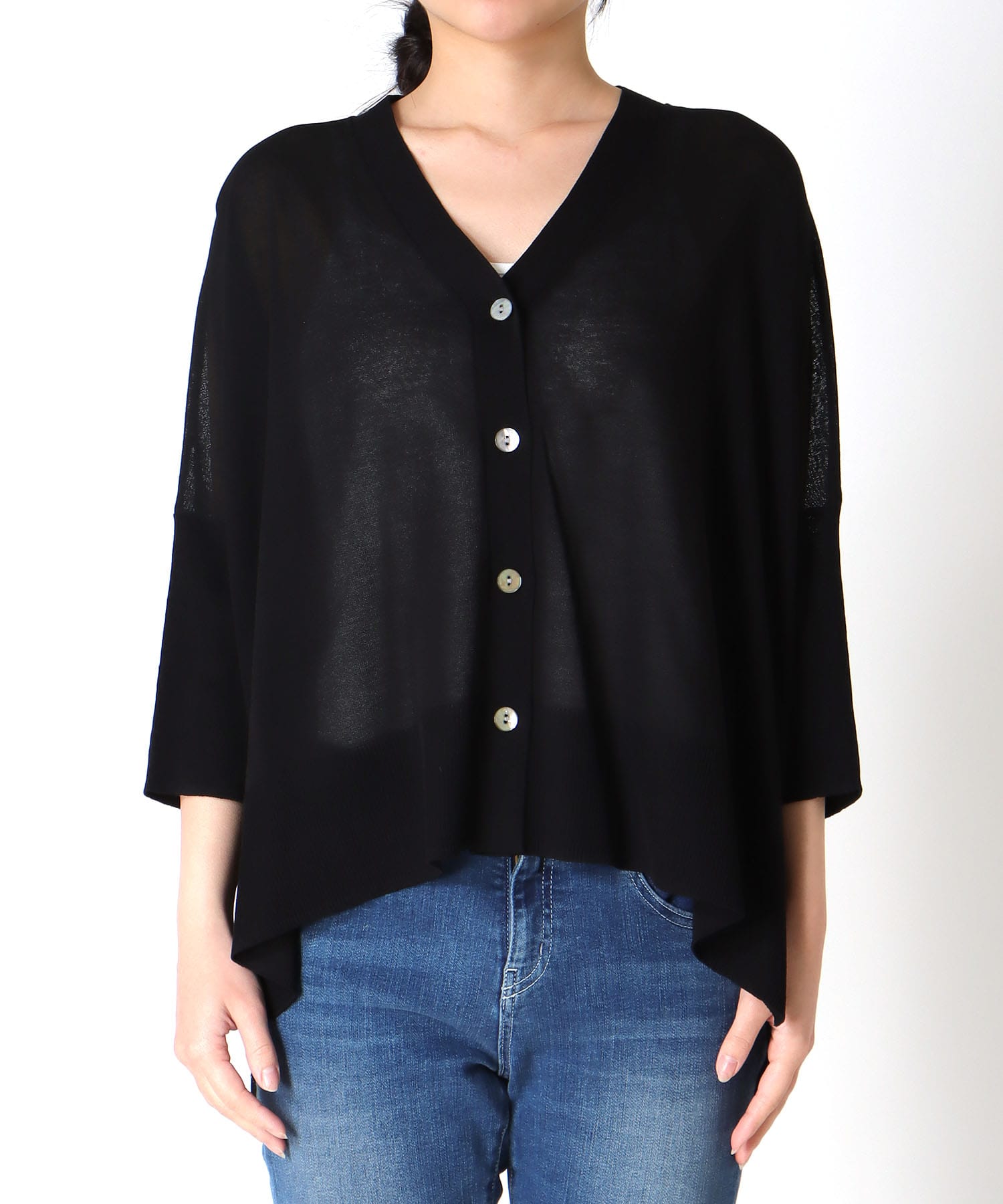 UVサラサラBOXシルエットカーディガン