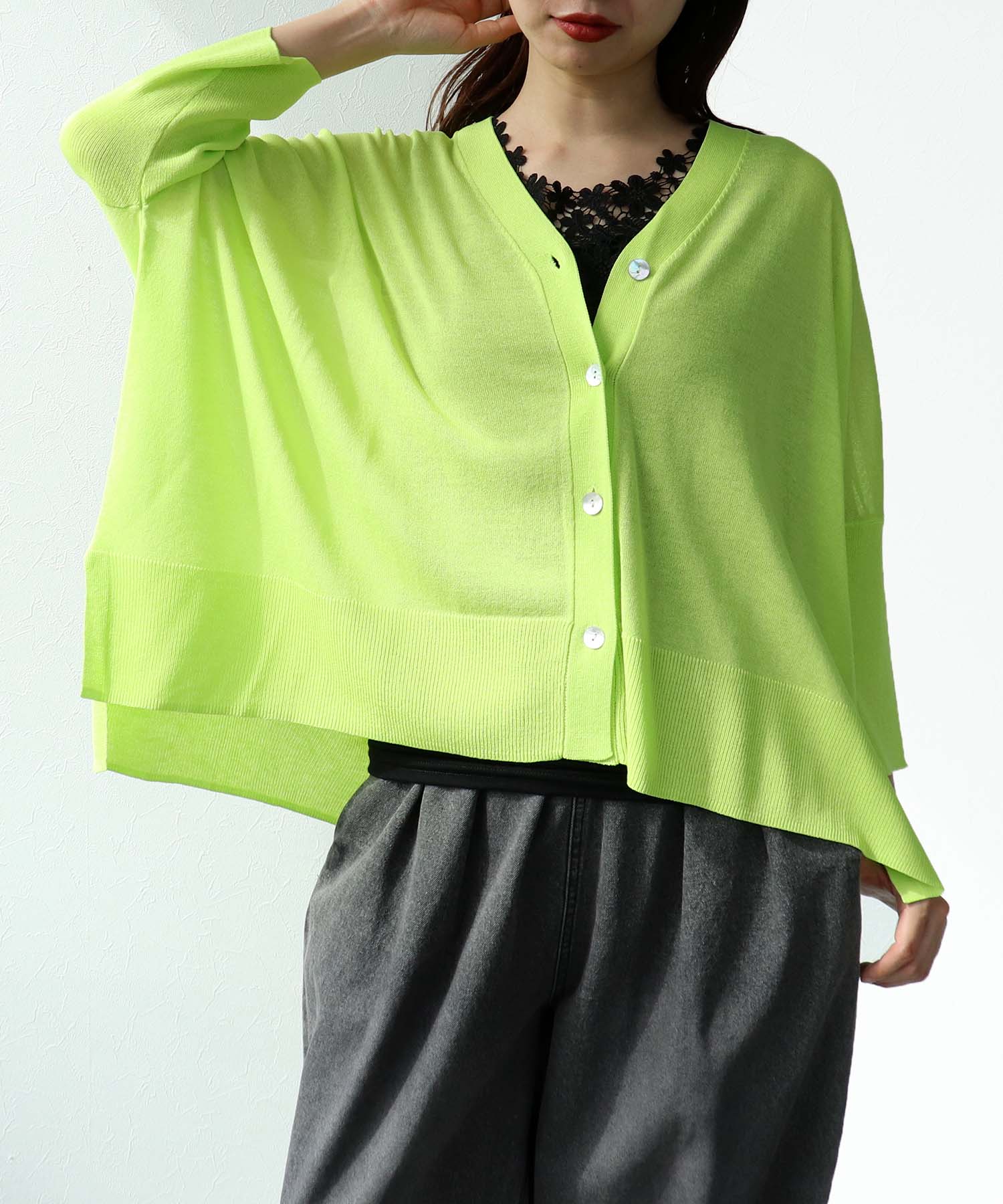 UVサラサラBOXシルエットカーディガン