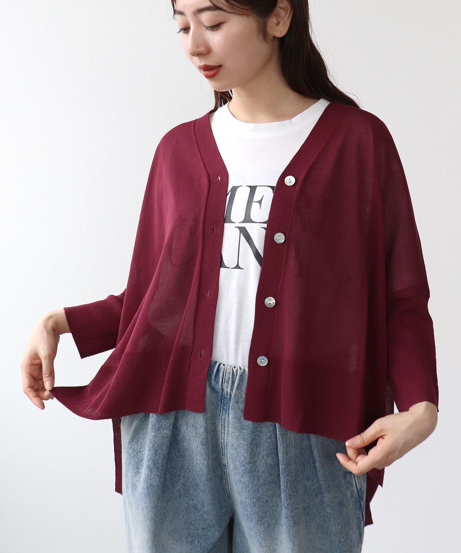 ＵＶサラサラBOXシルエットカーディガン