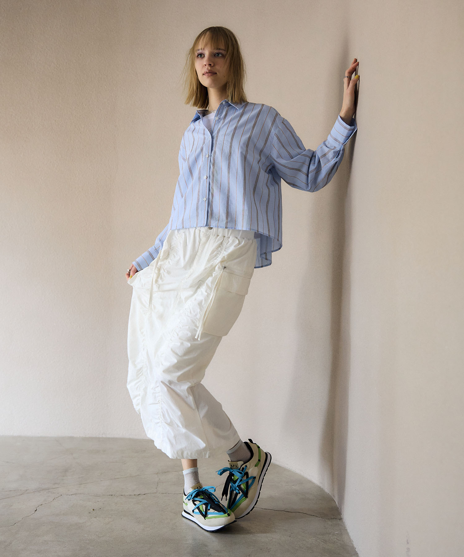 シャーリングミリタリースカート