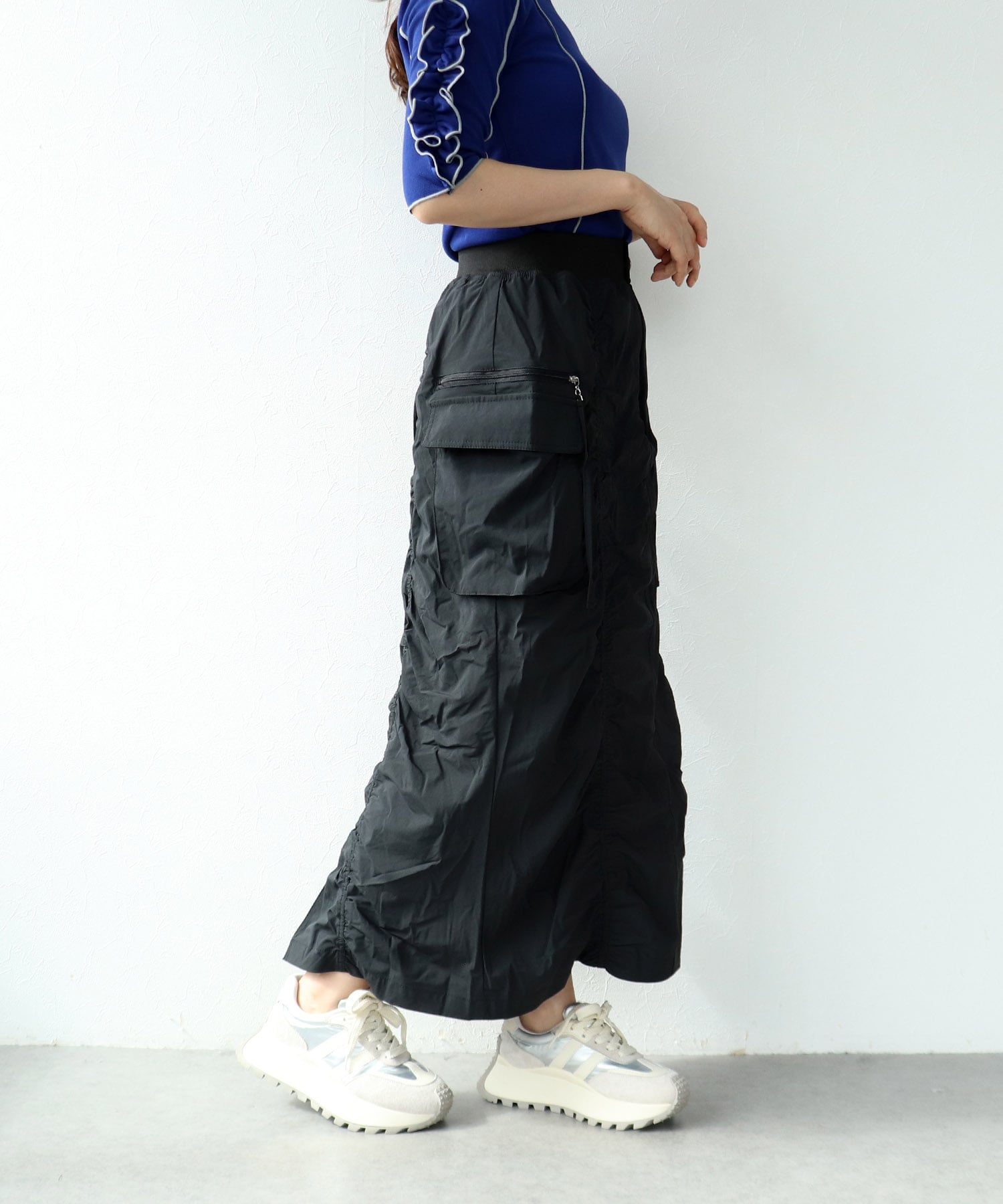 シャーリングミリタリースカート