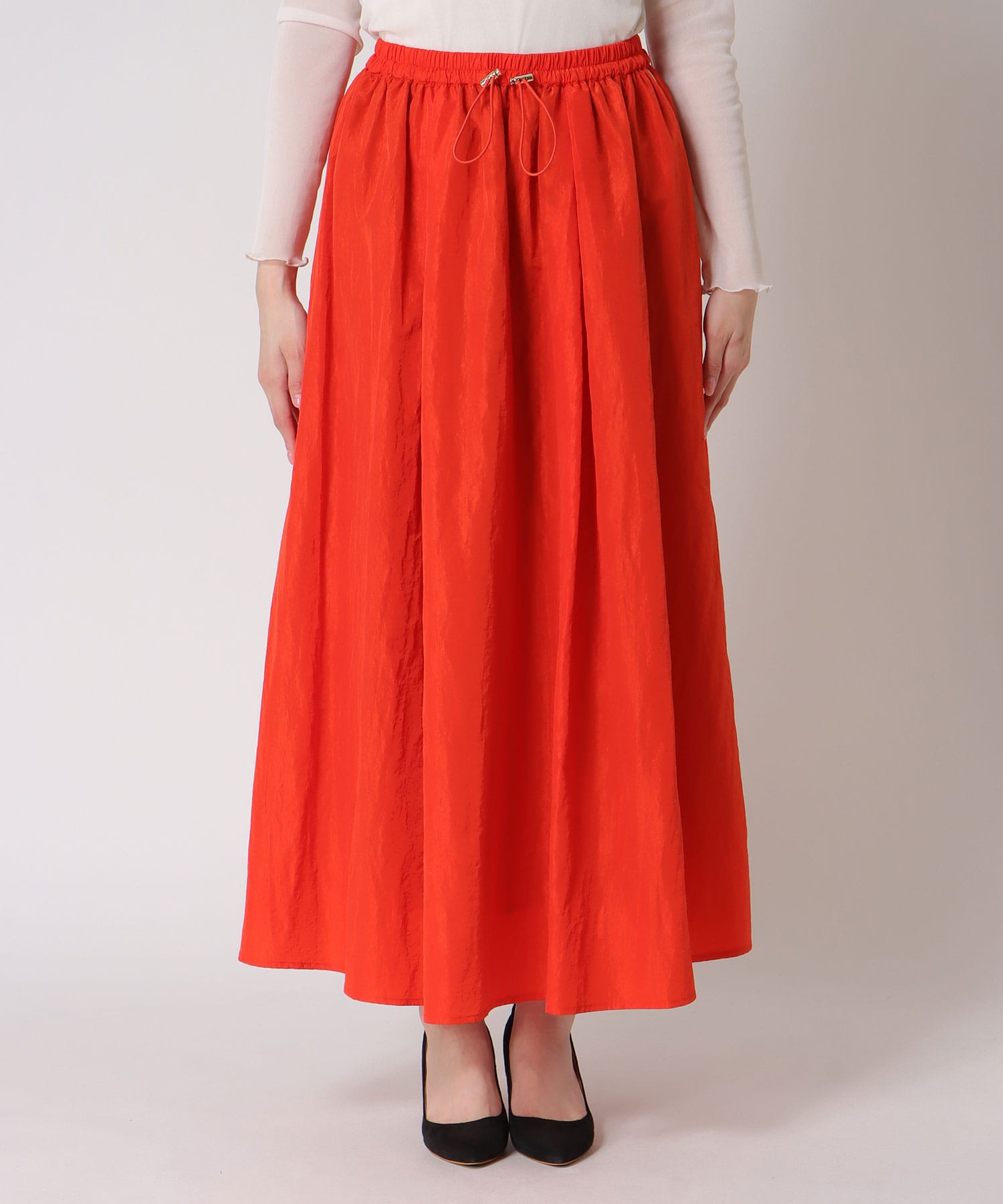 カラーフレアスカート