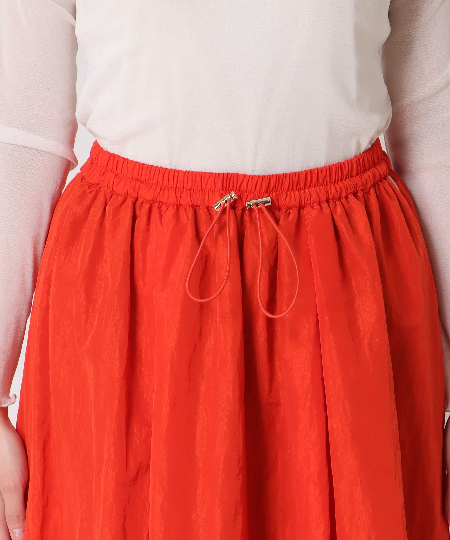 カラーフレアスカート