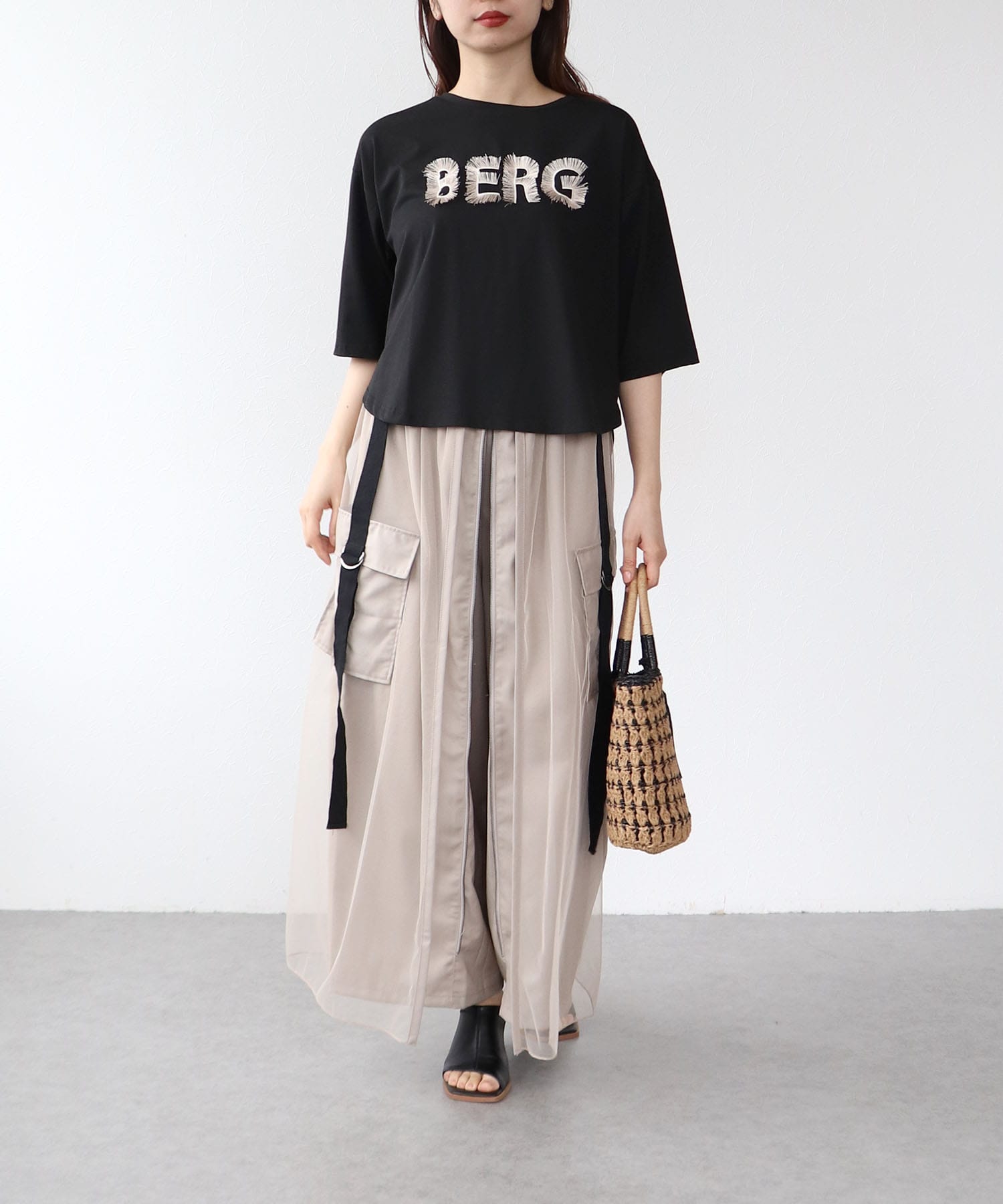 チュールワーク２フェイスパンツ