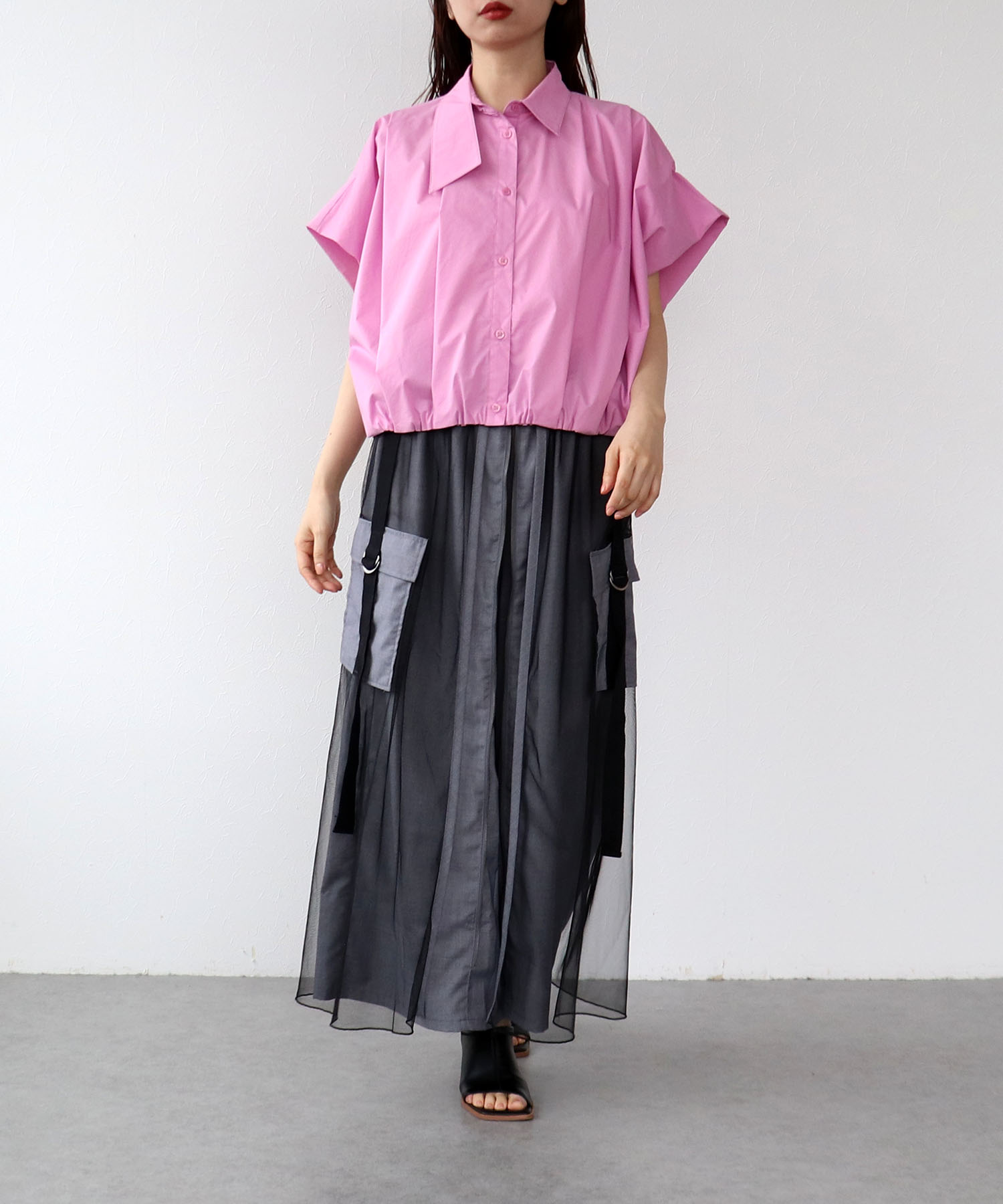 チュールワーク２フェイスパンツ