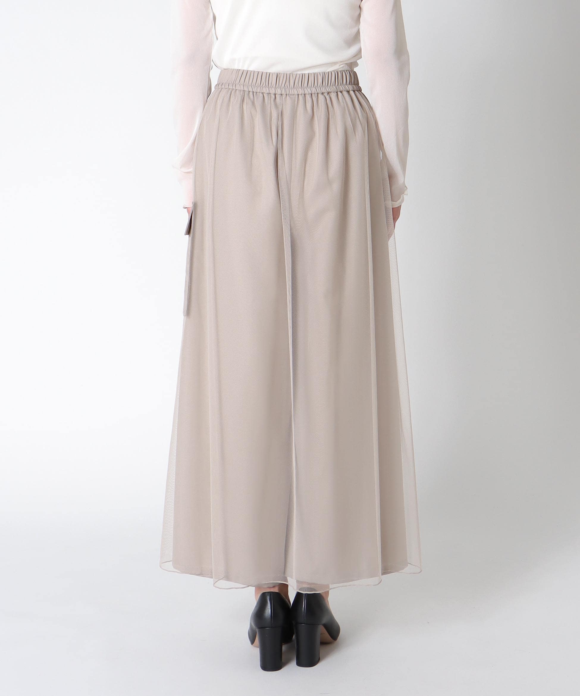 チュールワーク２フェイスパンツ