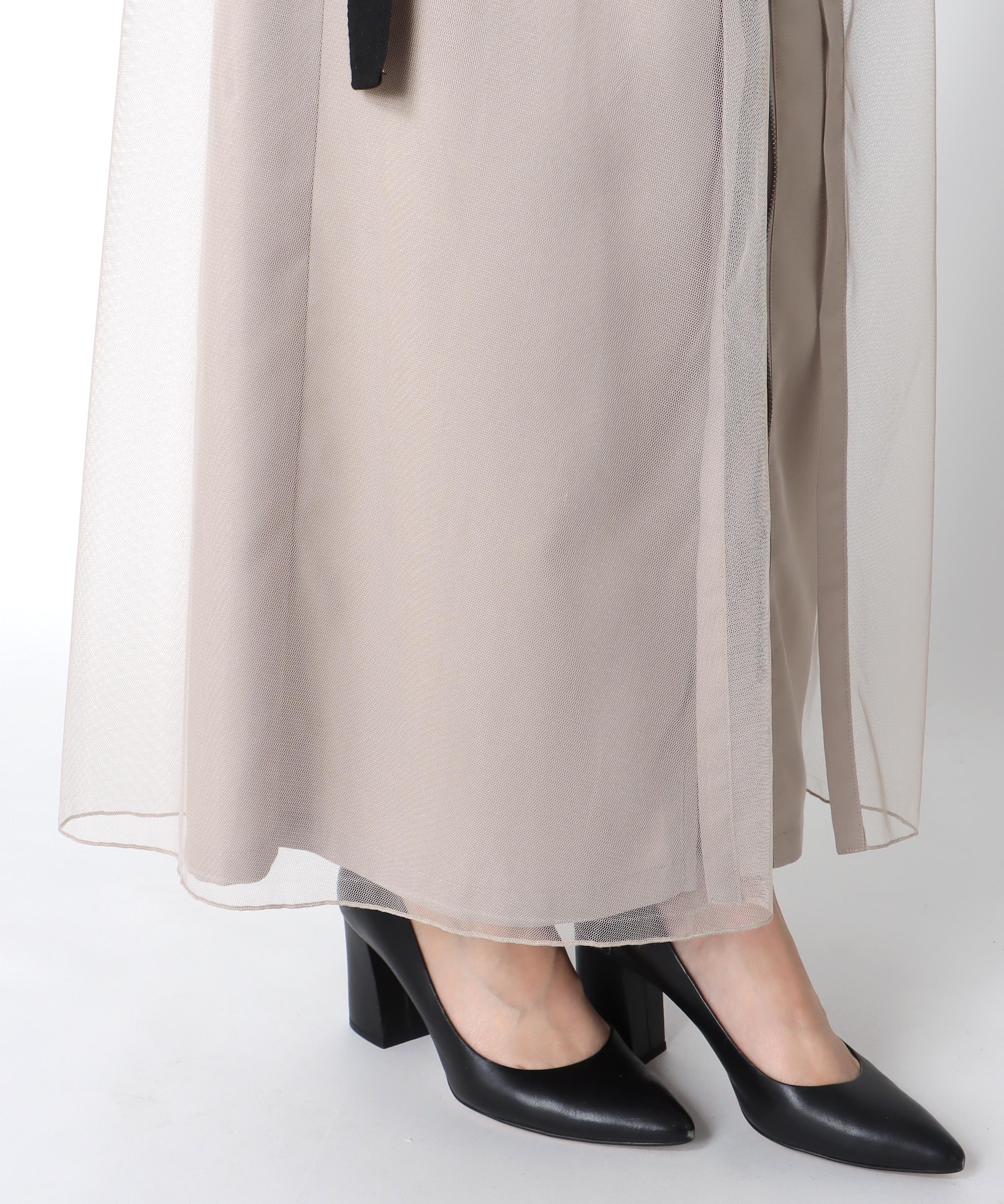 チュールワーク２フェイスパンツ