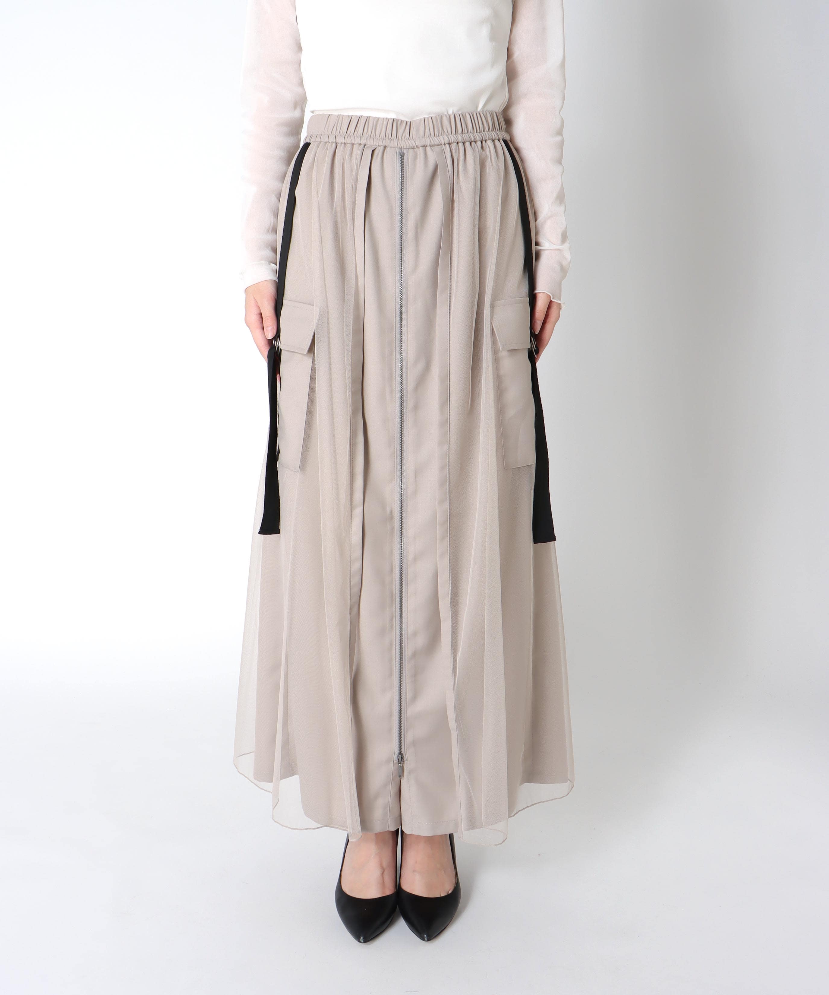 チュールワーク２フェイスパンツ