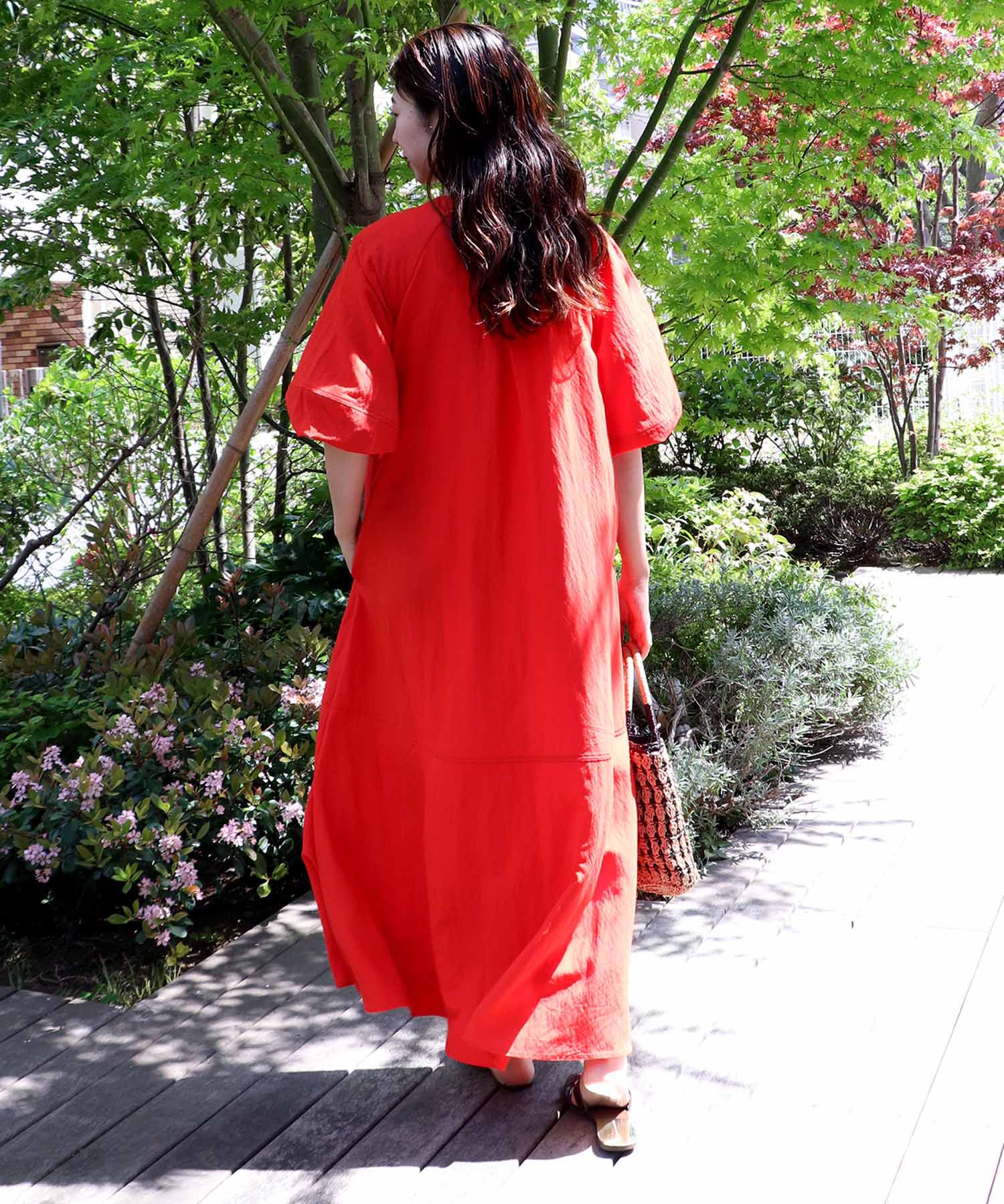 袖ボリュームワンピース