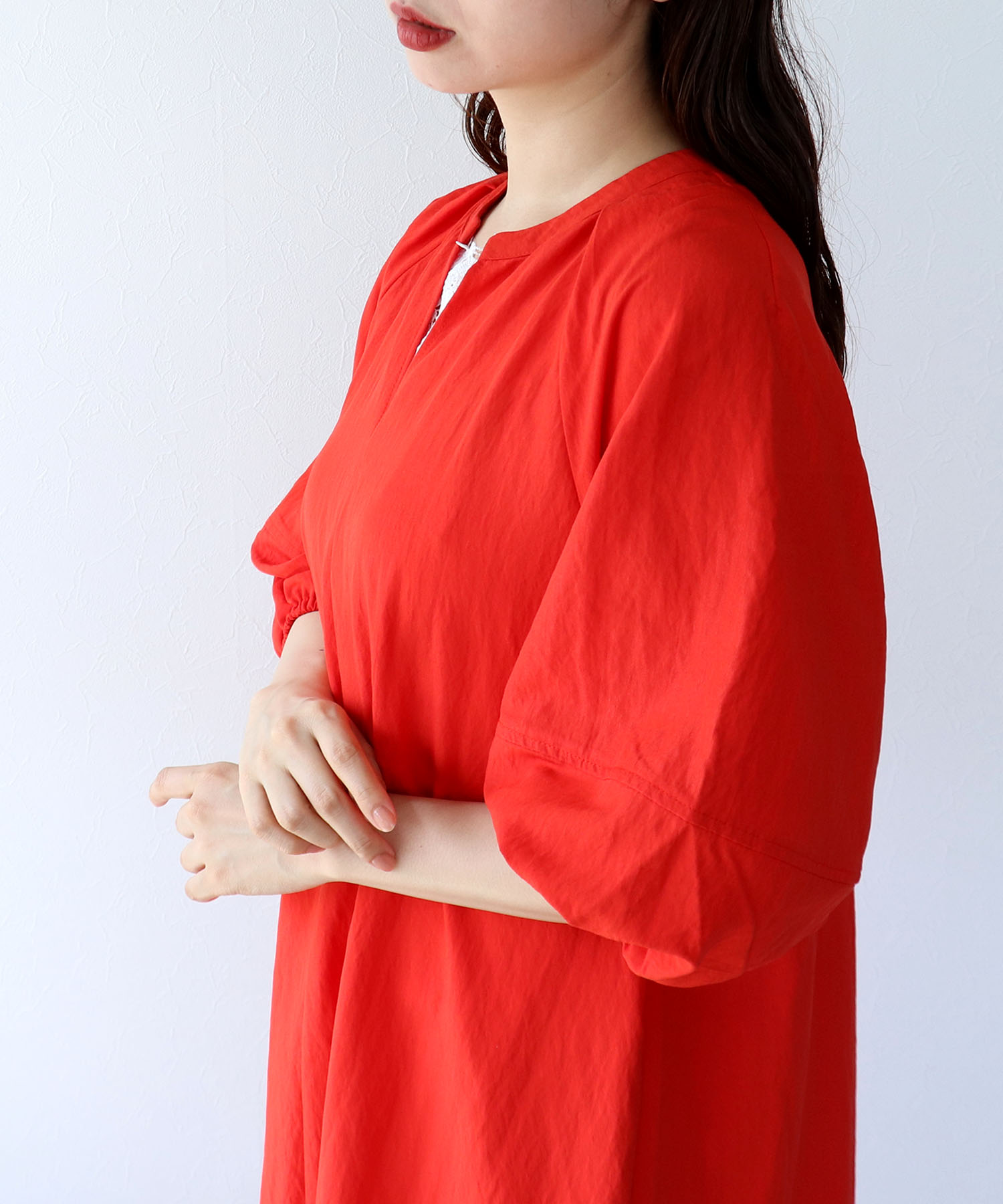 袖ボリュームワンピース