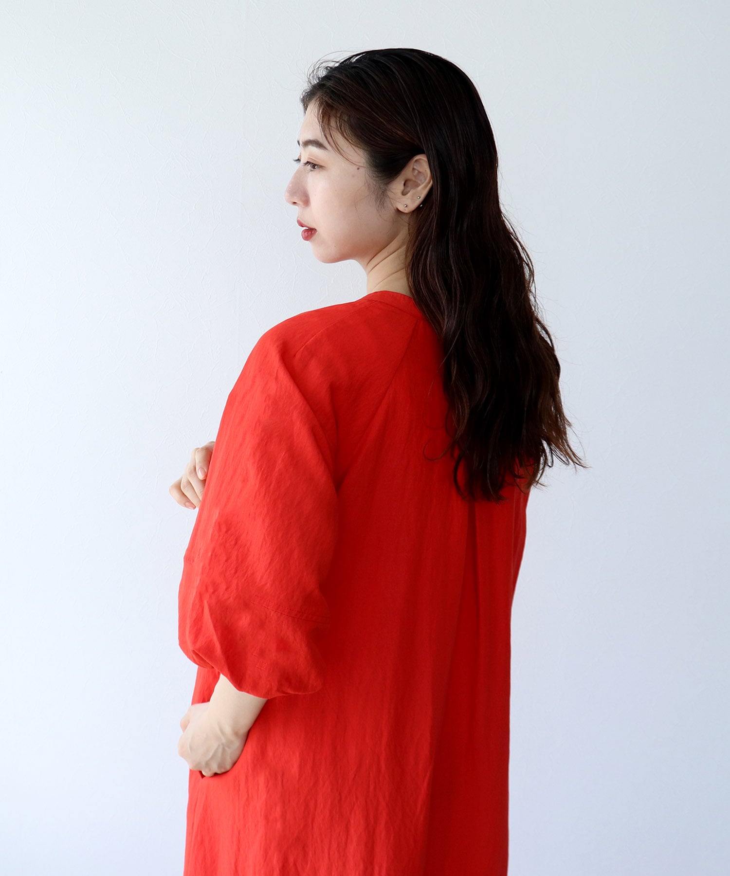 袖ボリュームワンピース