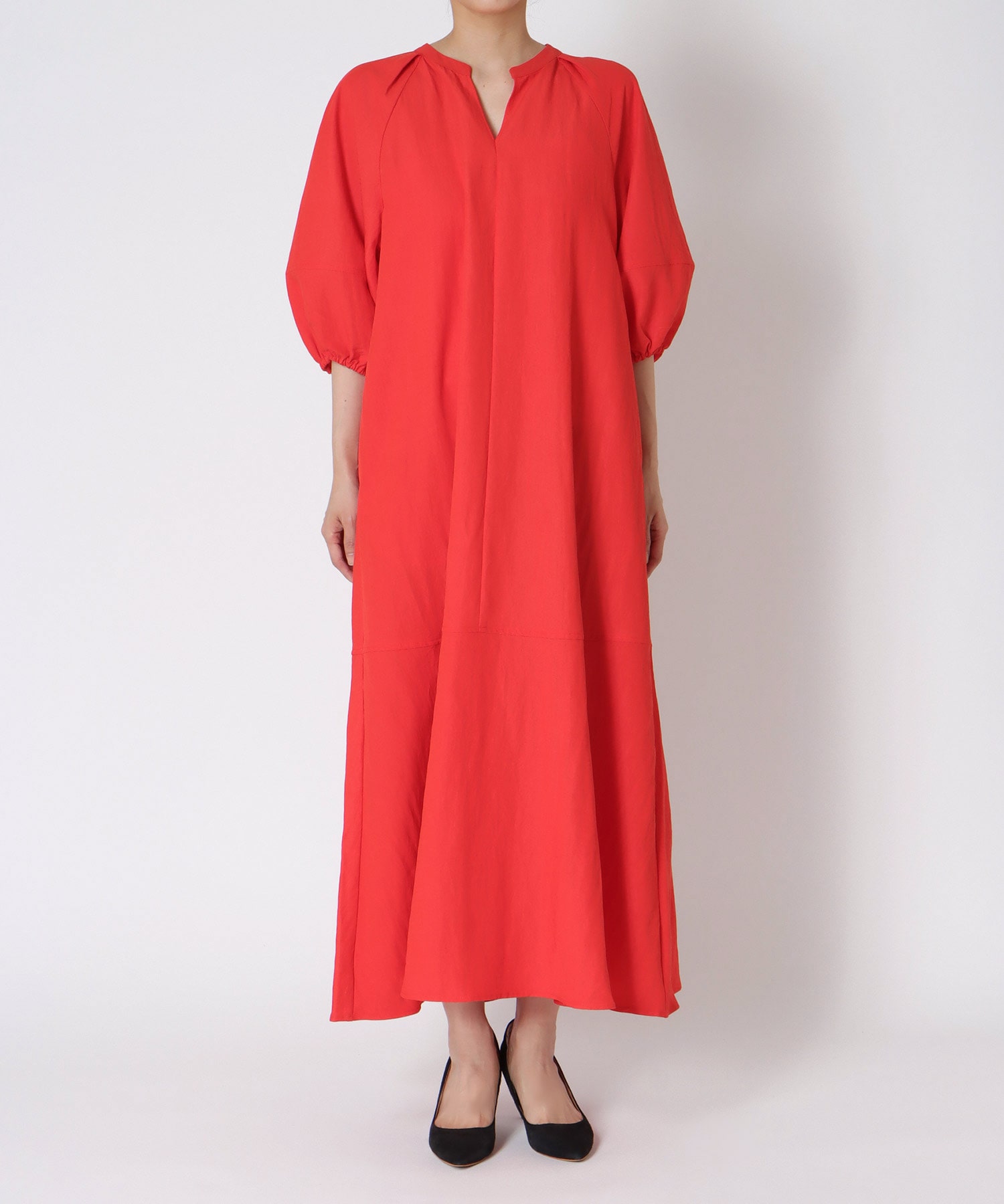 袖ボリュームワンピース