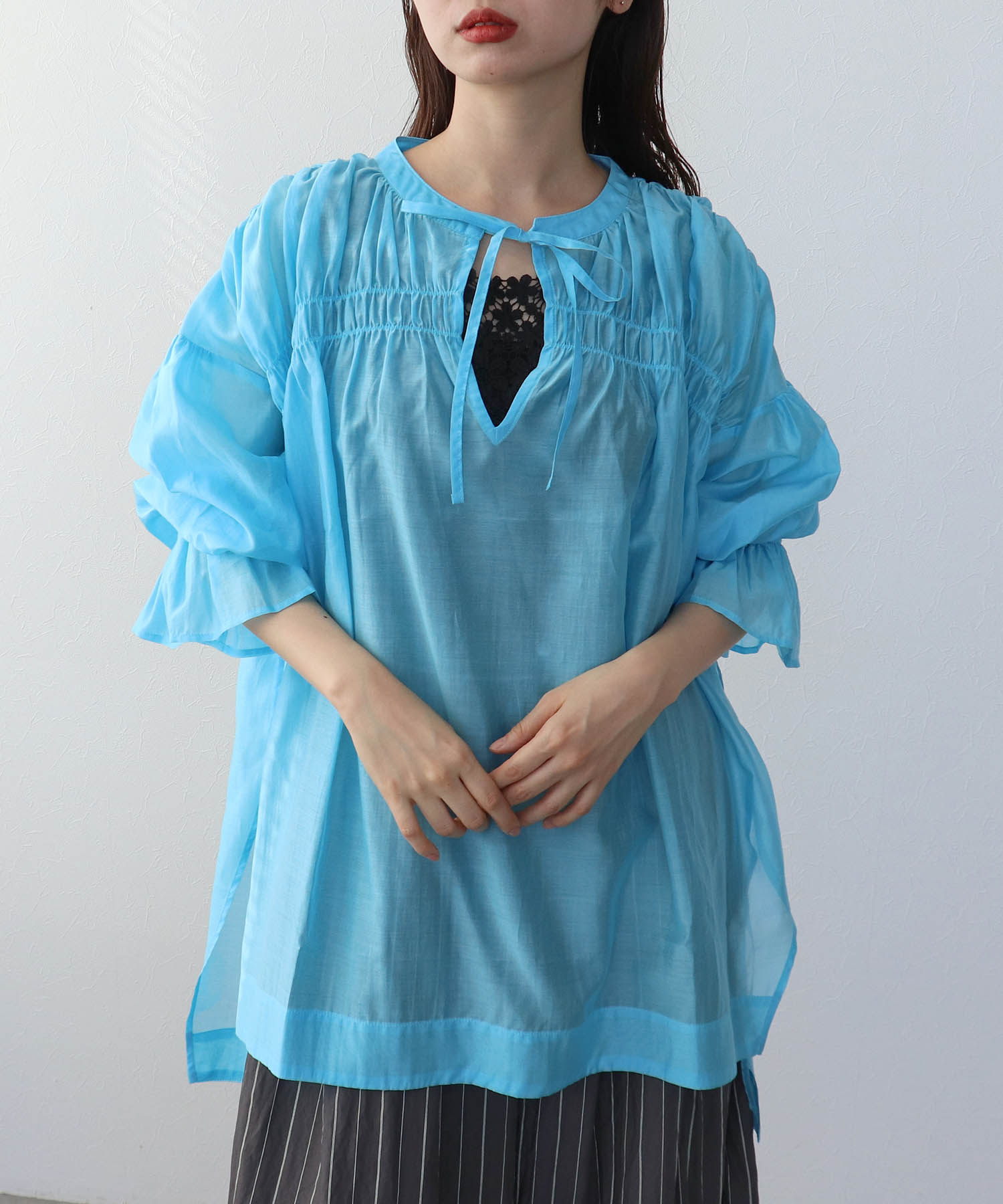 コットンシルクブラウス（別注）