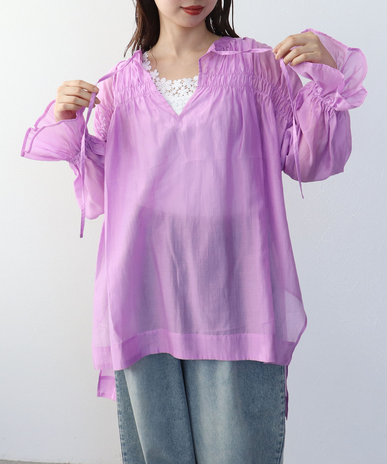 コットンシルクブラウス（別注）