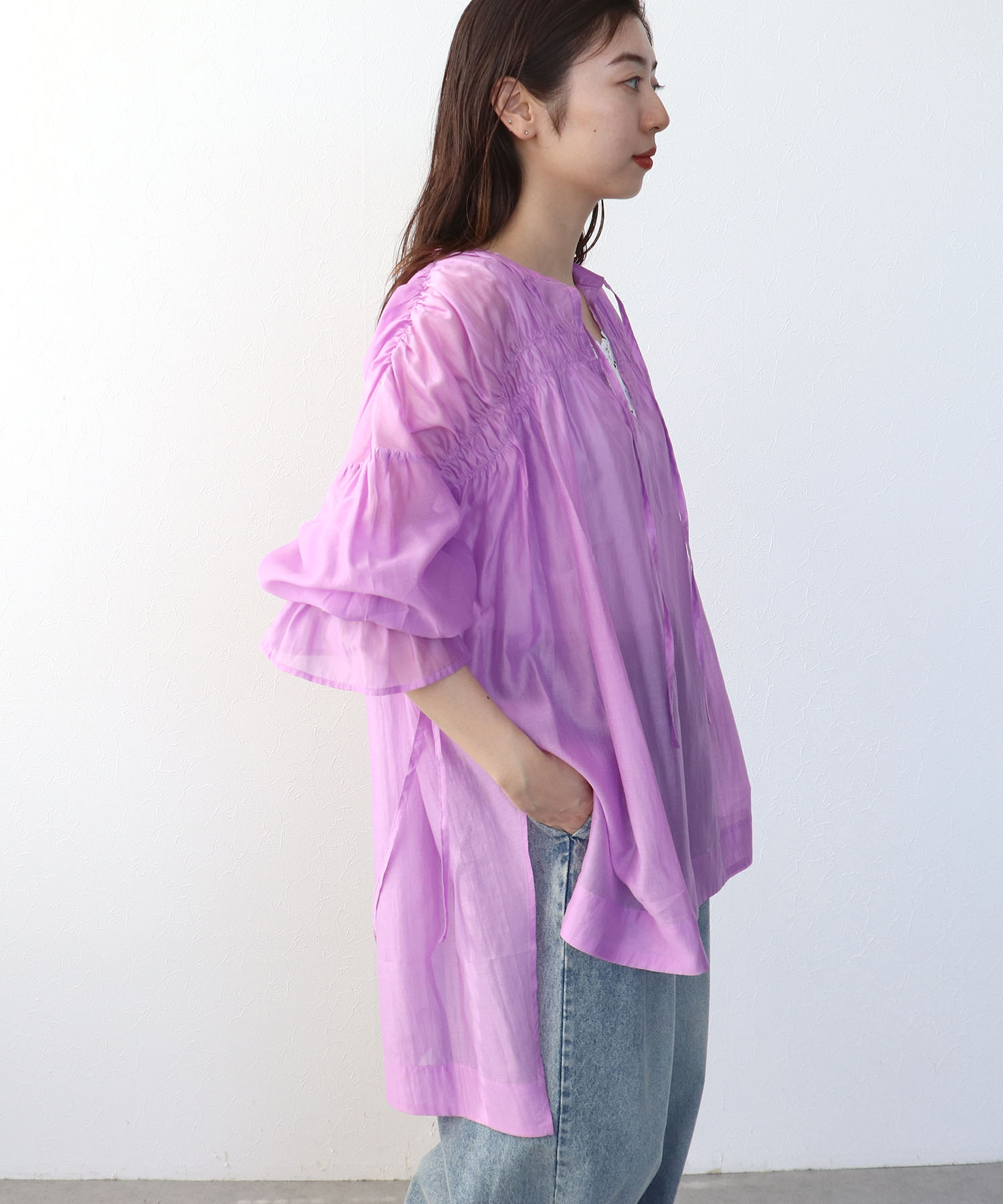 コットンシルクブラウス（別注）