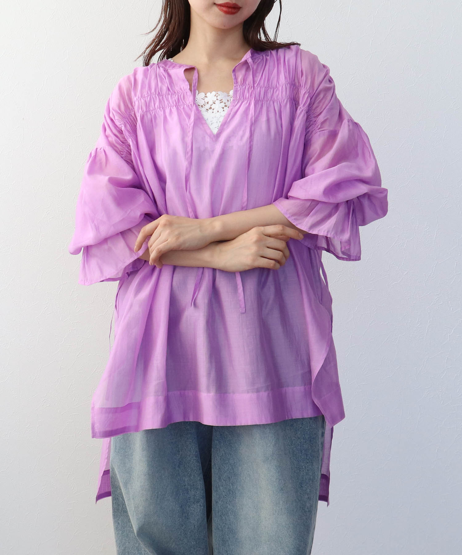 コットンシルクブラウス（別注）