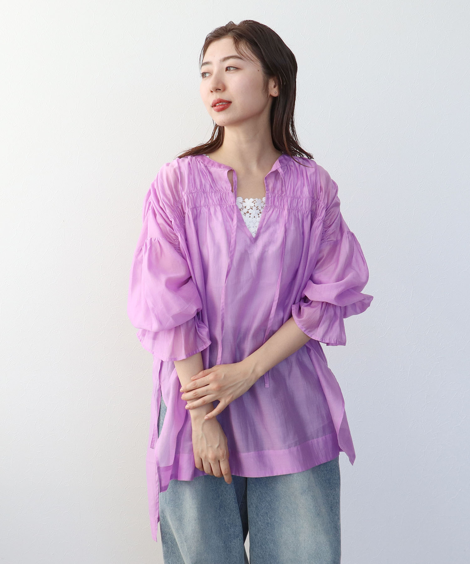 コットンシルクブラウス（別注）