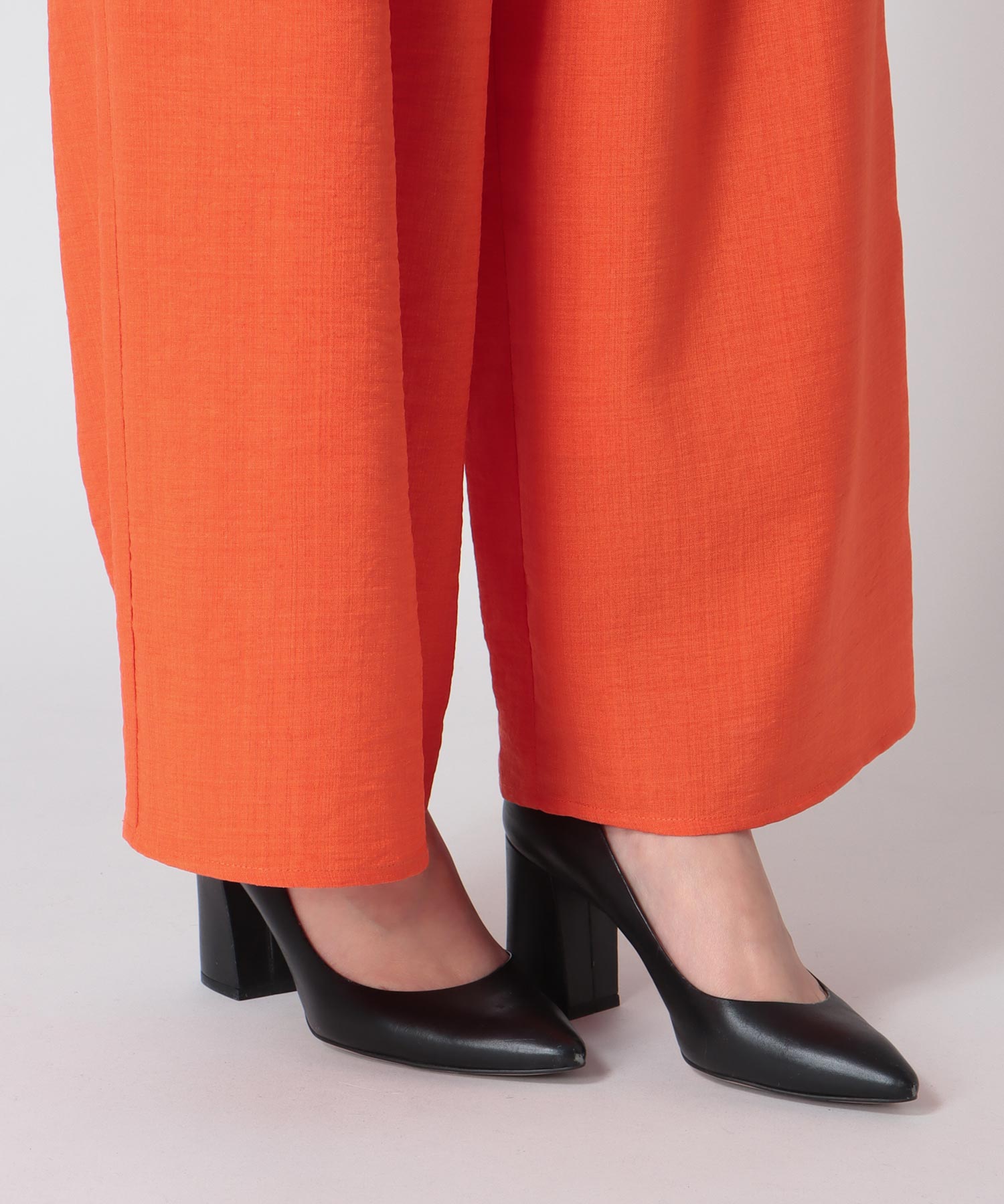 〔お家で試着〕リネンライクカラーパンツ (別注)