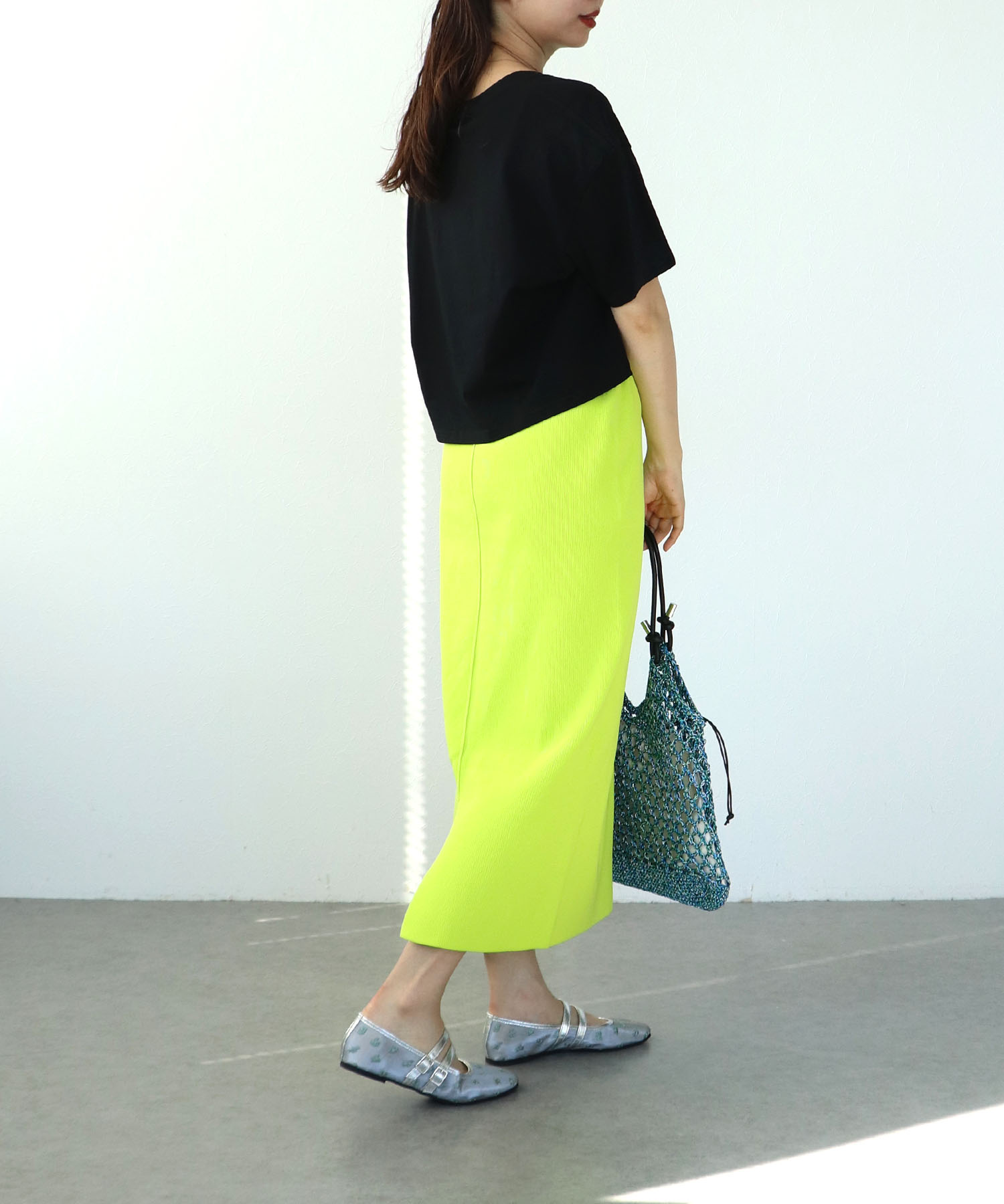 バックスリットリブナロースカート (別注)