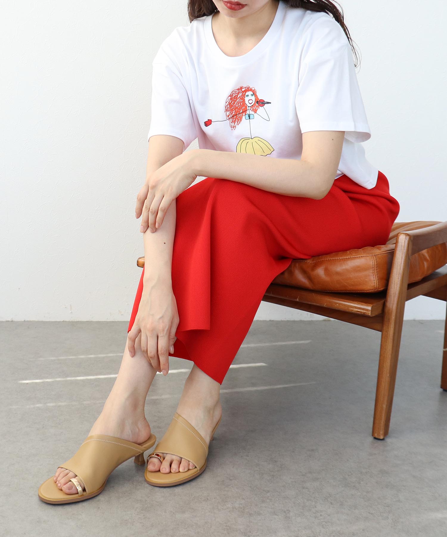 バックスリットリブナロースカート (別注)