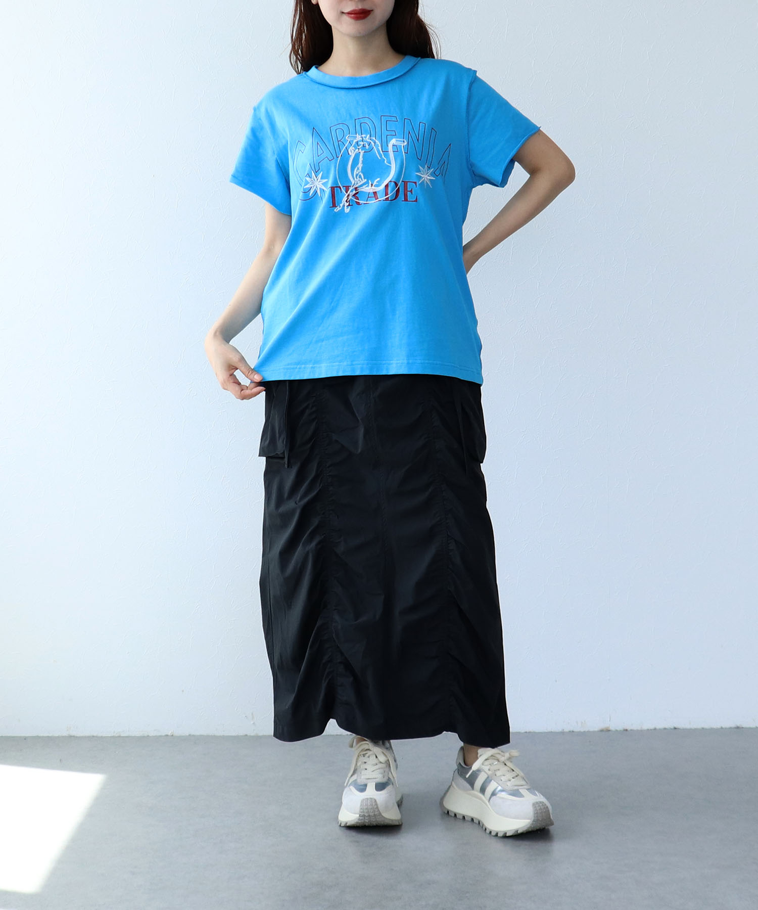 アニマル刺繍プリントＴシャツ