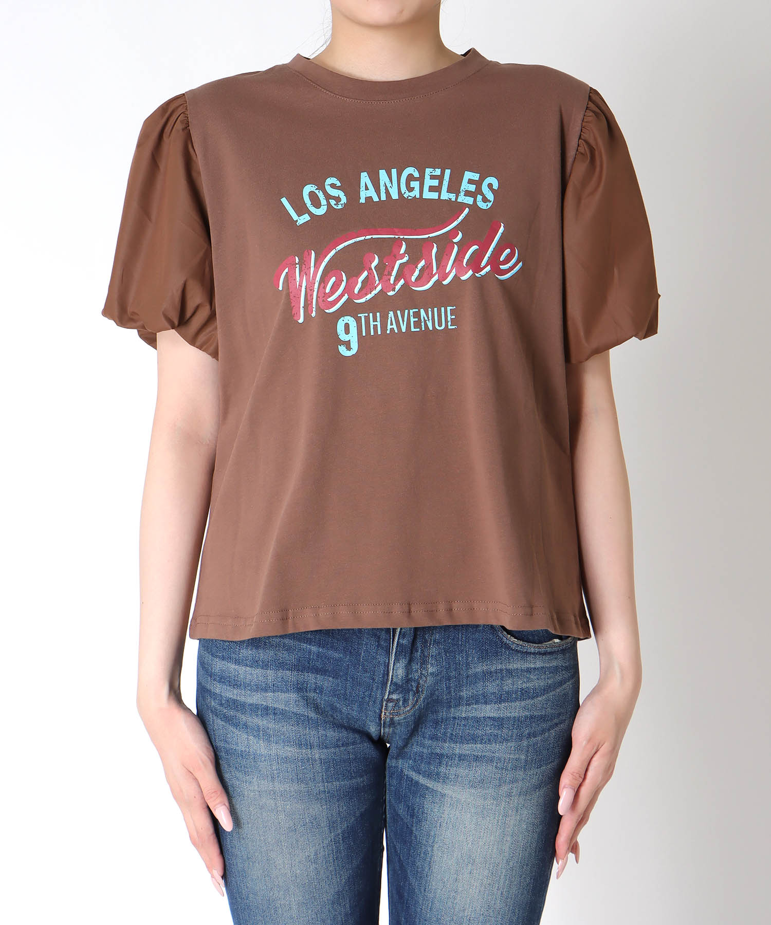 バルーンスリーブカットTシャツ