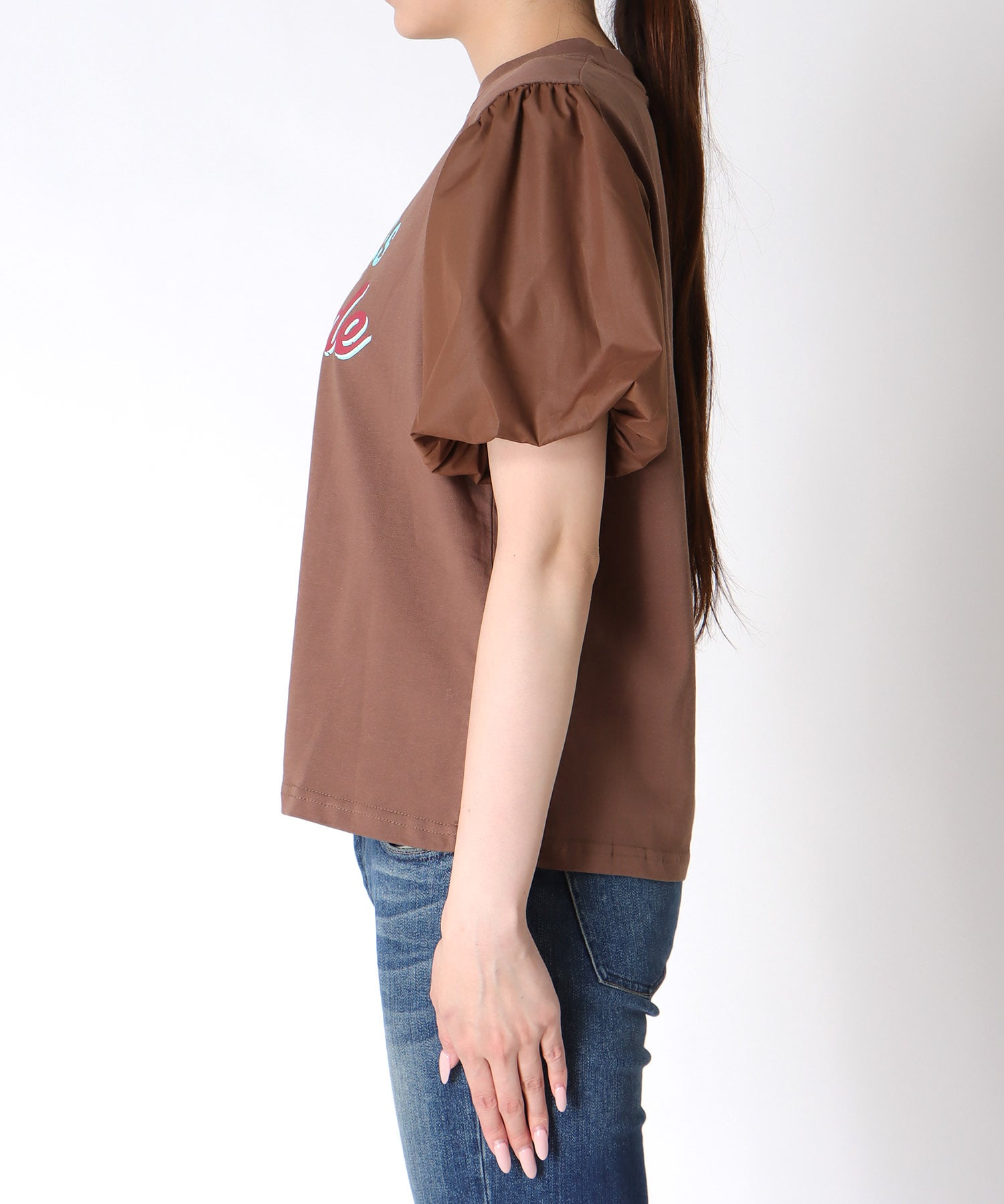バルーンスリーブカットTシャツ