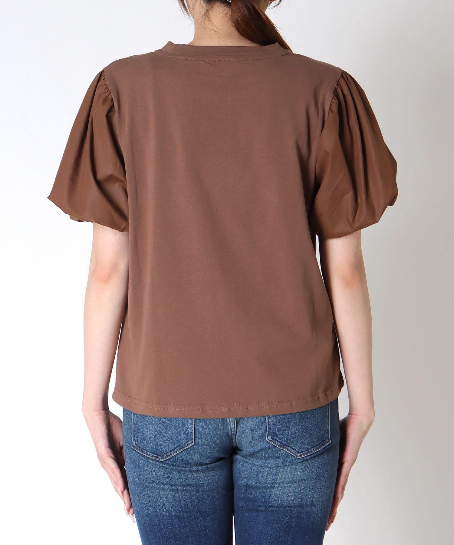 バルーンスリーブカットTシャツ