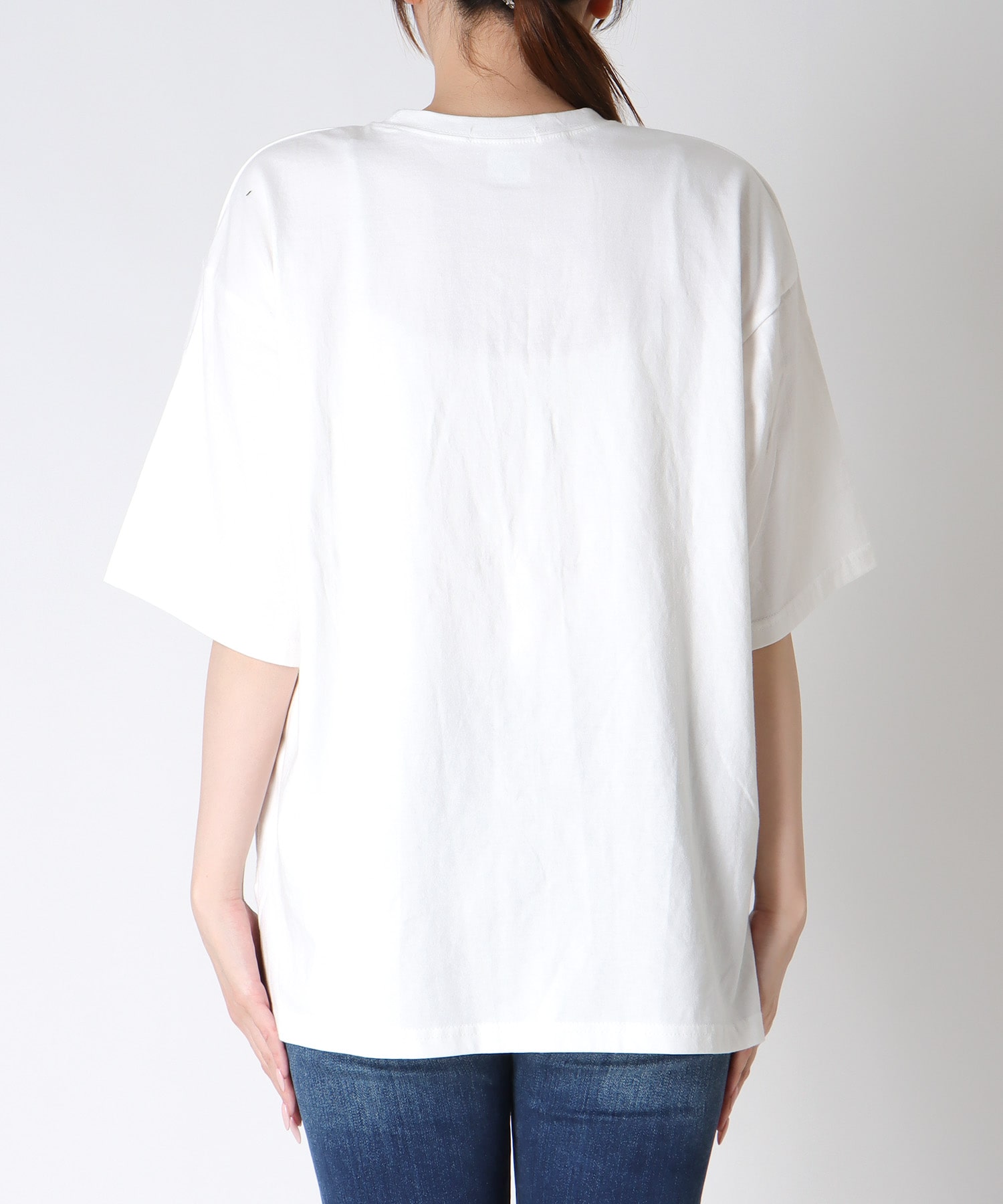 手書きパイル刺繍BIG Tシャツ