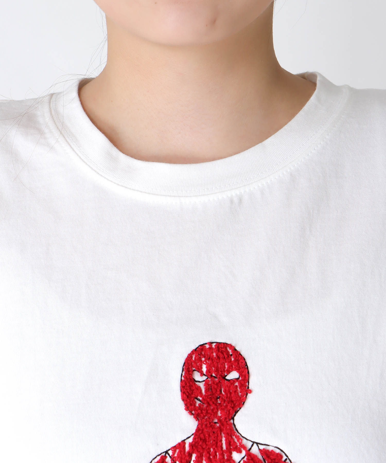 手書きパイル刺繍BIG Tシャツ