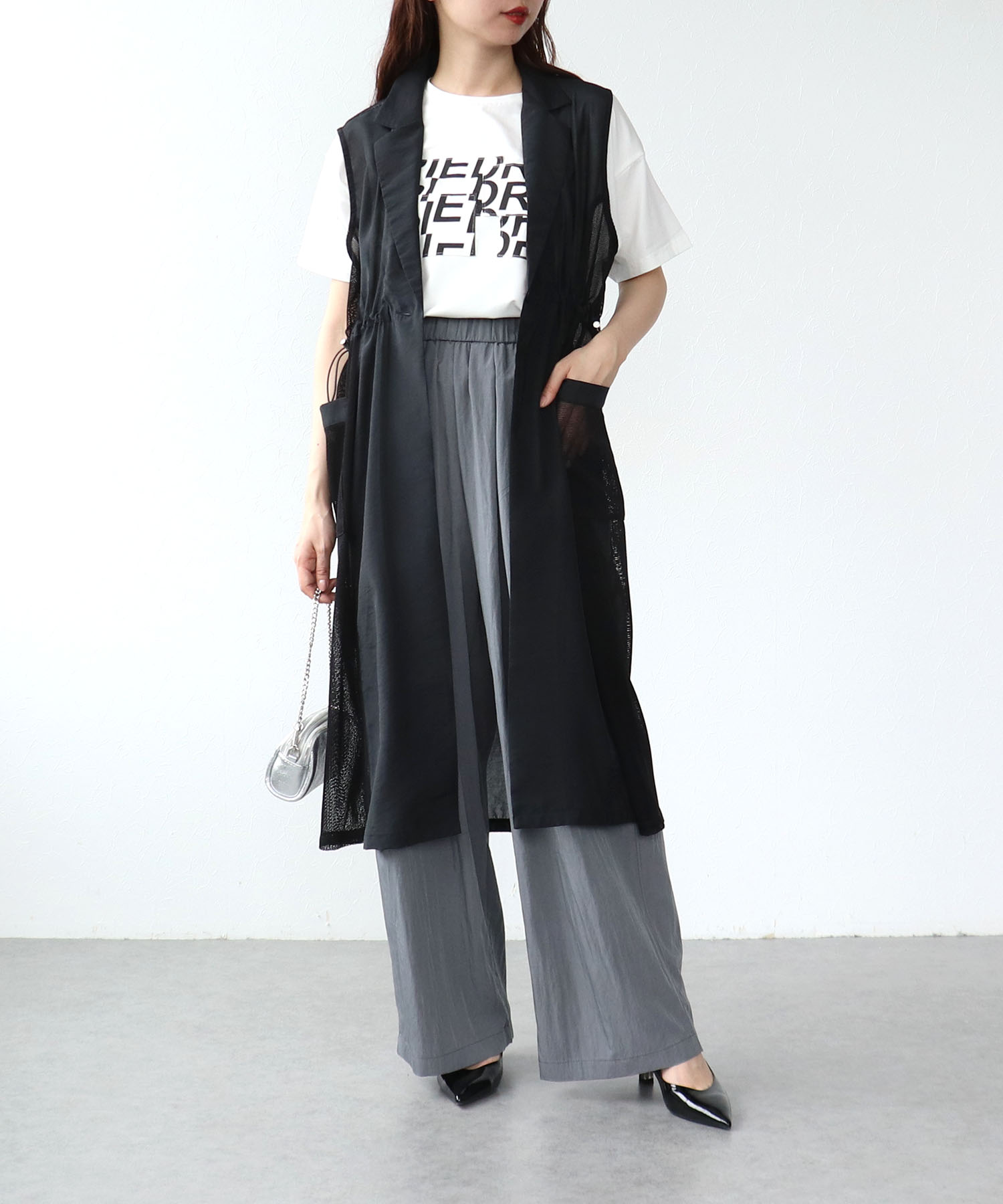 メッシュ切替ドロストロングジレ