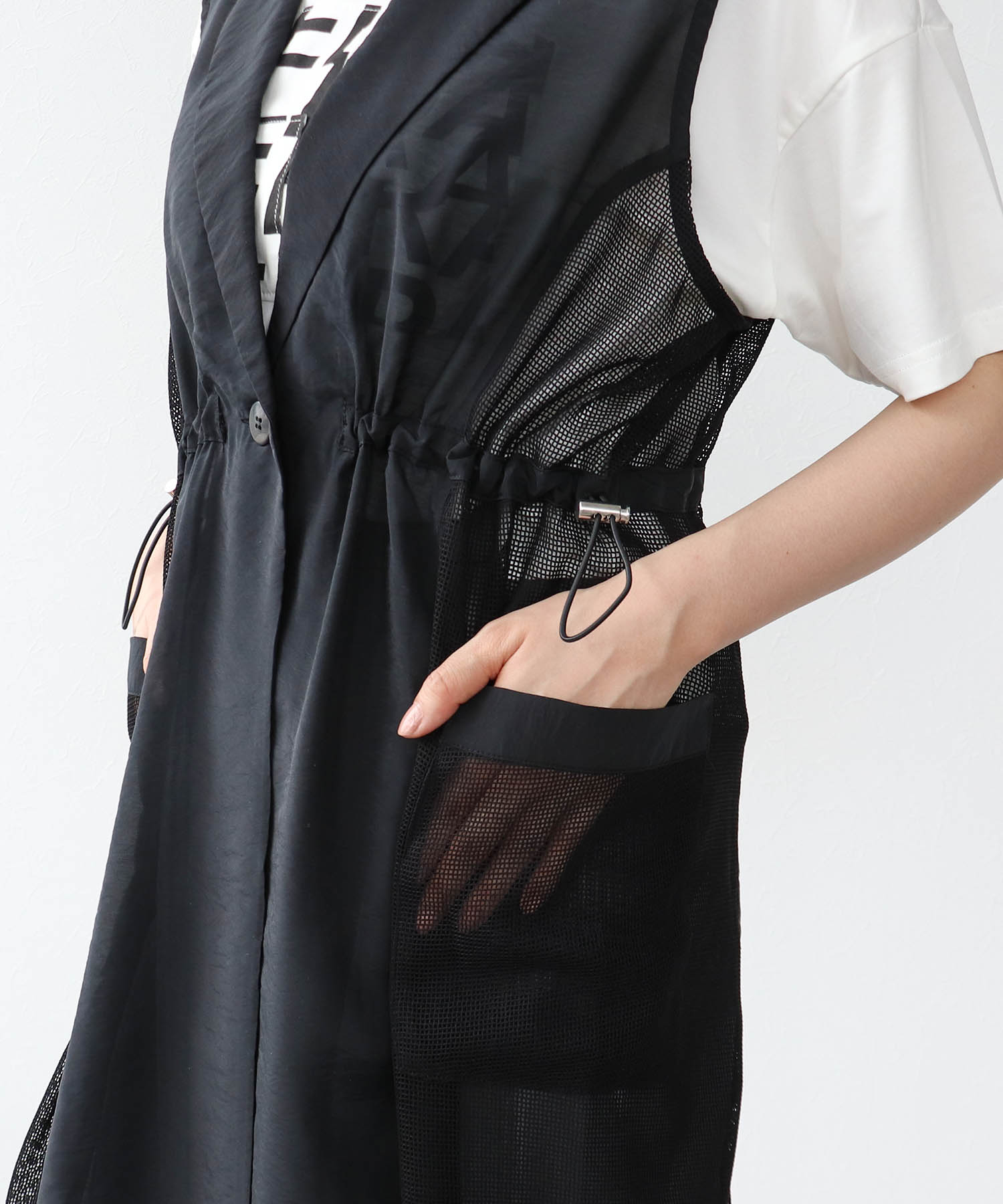 メッシュ切替ドロストロングジレ