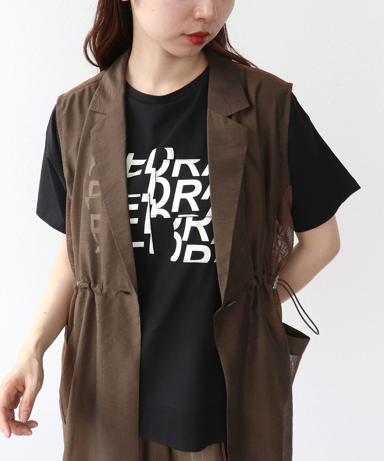 メッシュ切替ドロストロングジレ