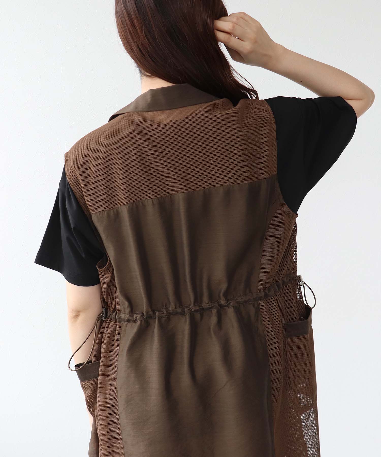 メッシュ切替ドロストロングジレ