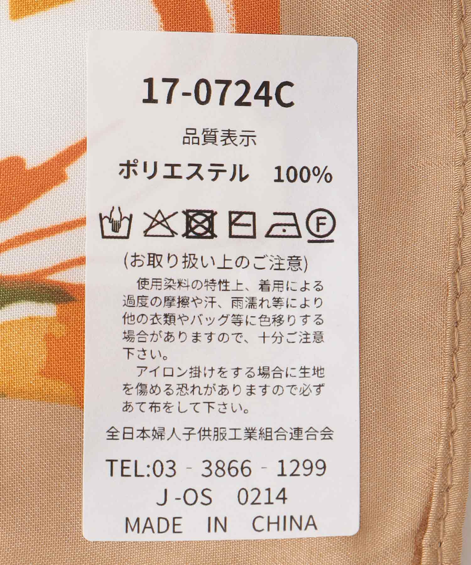 パネルフラワープリントBIGスカーフ