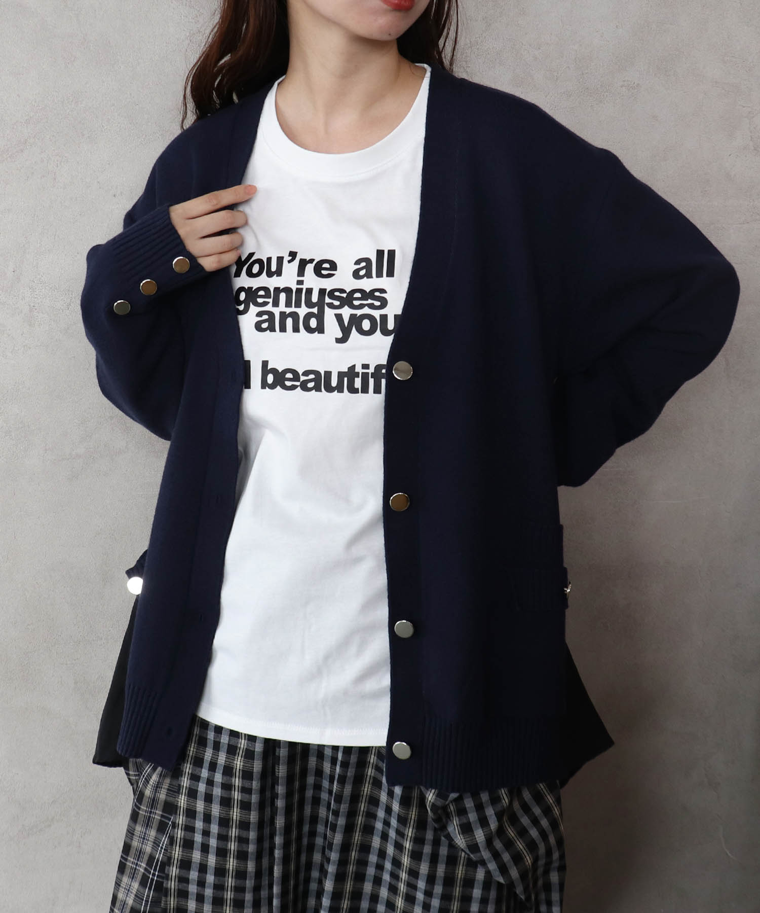 クルーネックロゴプルオーバー