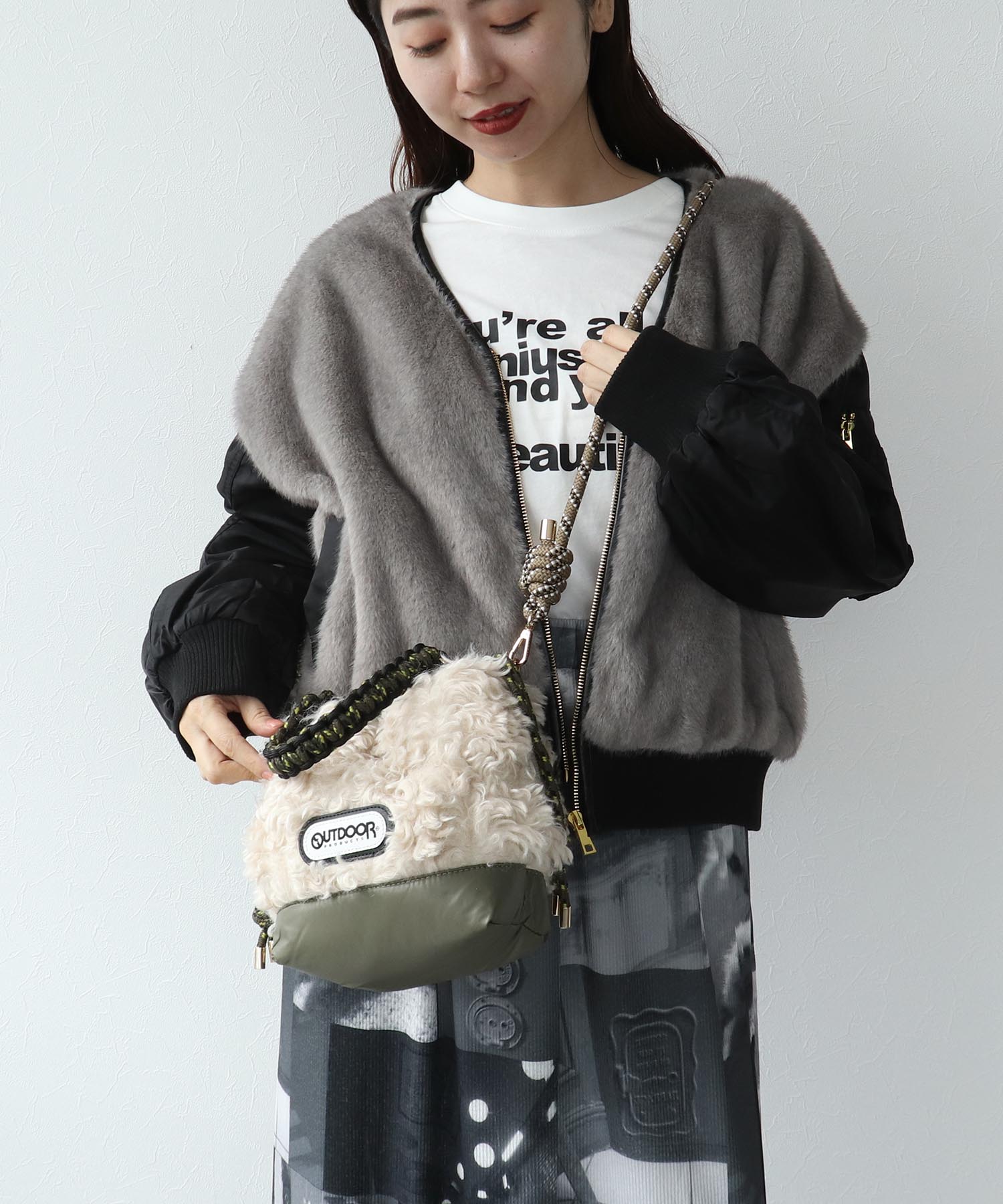 WEB限定先行販売【RISLEY×OUTDOOR PRODUCTS】 リバーシブルショルダーバッグ