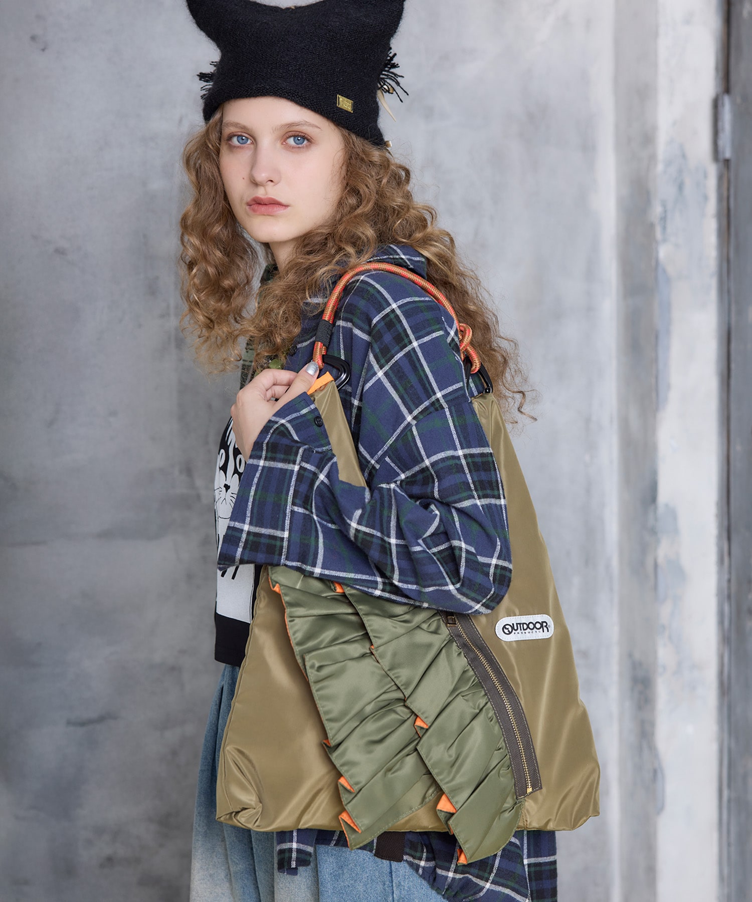 【RISLEY×OUTDOOER PRODUCTS】ティアードフリルバッグ
