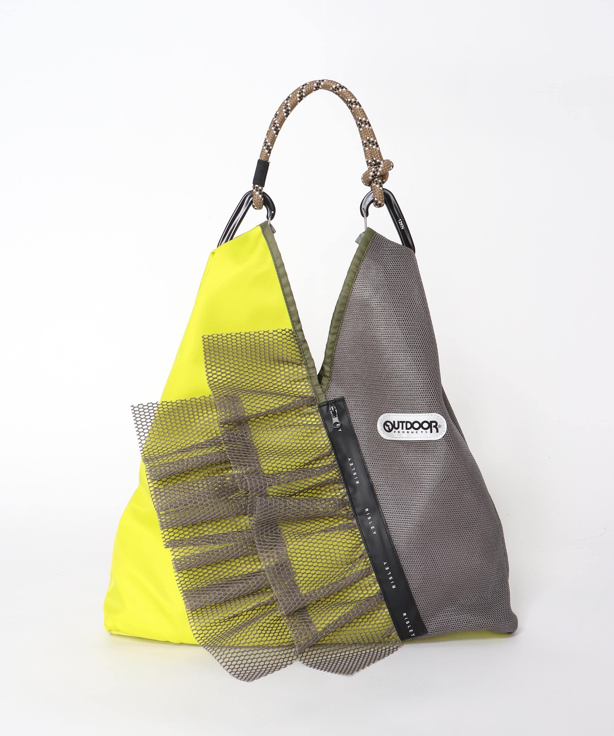 【RISLEY×OUTDOOR PRODUCTS】トライアングルフリルメッシュバッグ