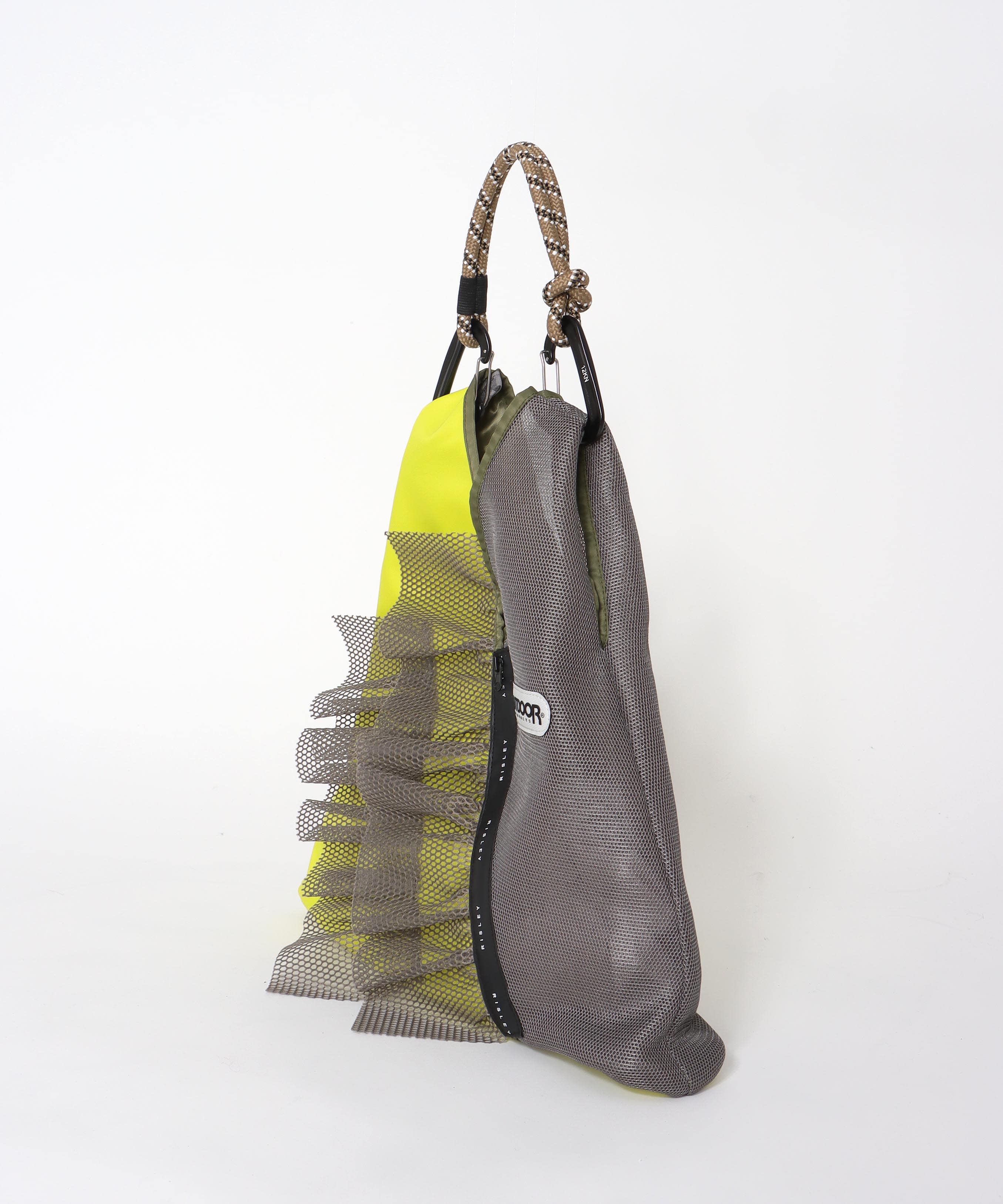 【RISLEY×OUTDOOR PRODUCTS】トライアングルフリルメッシュバッグ
