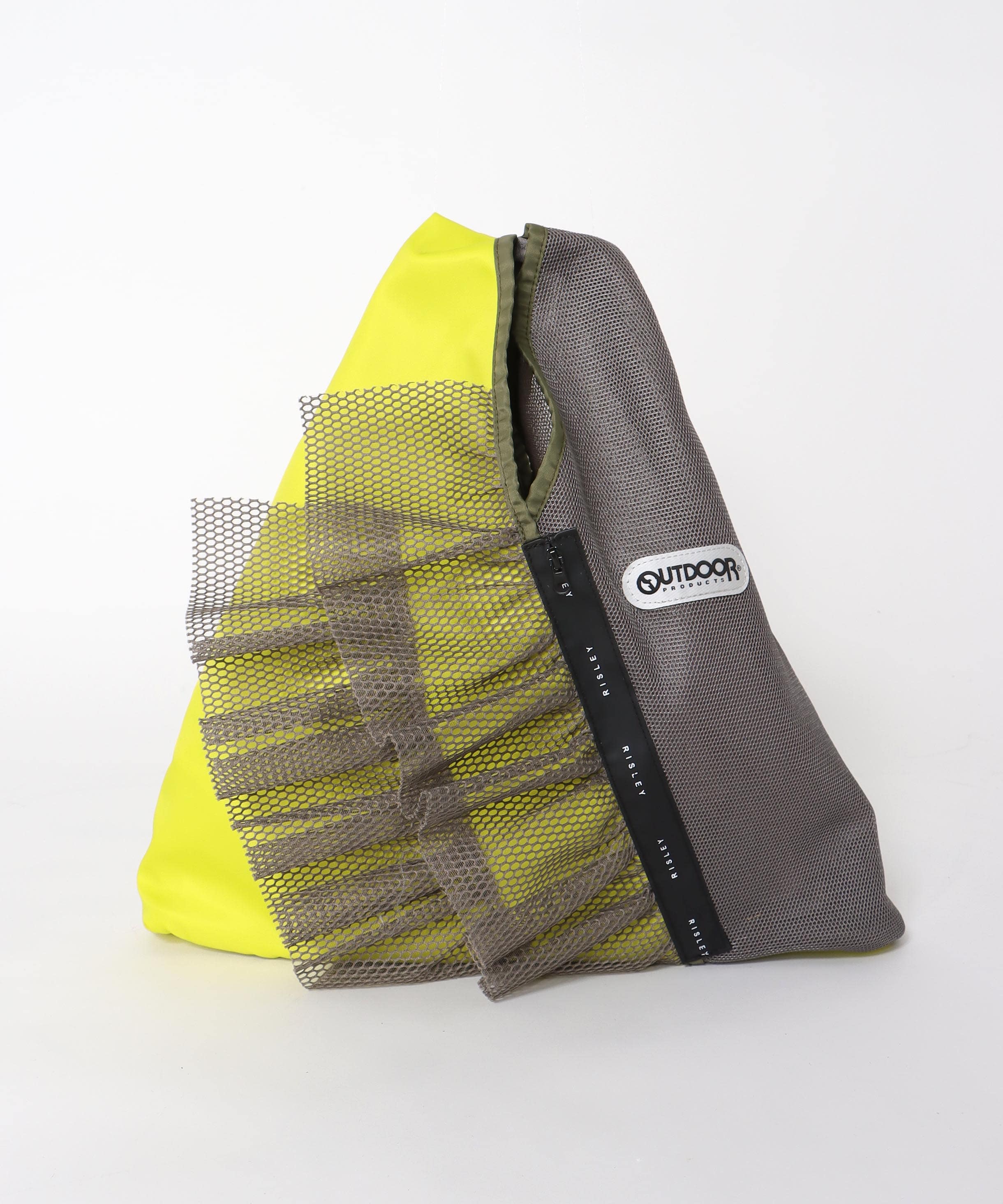 【RISLEY×OUTDOOR PRODUCTS】トライアングルフリルメッシュバッグ