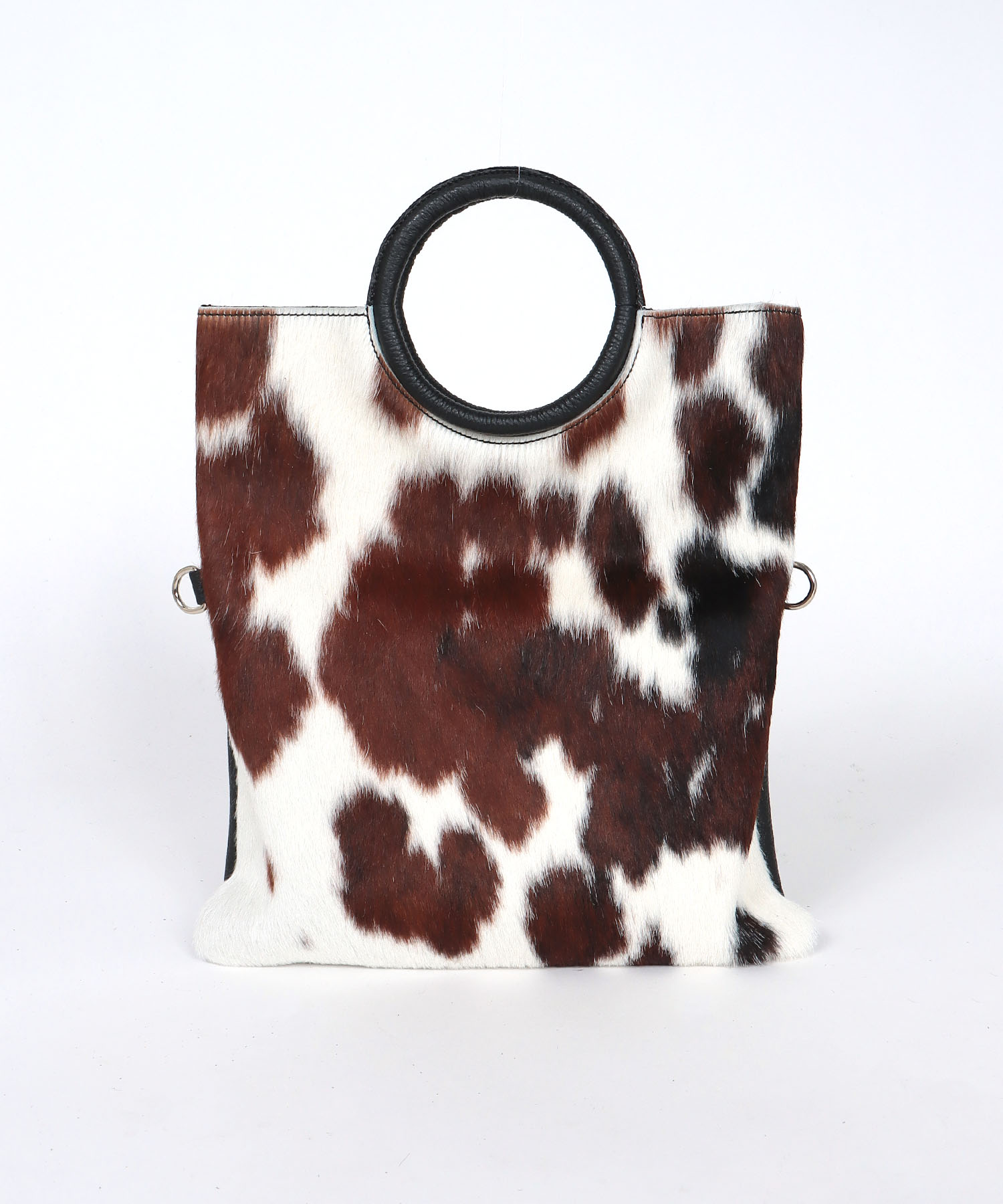 【MILLERA FIRENZE】牛床革×ハラコ丸手BAG