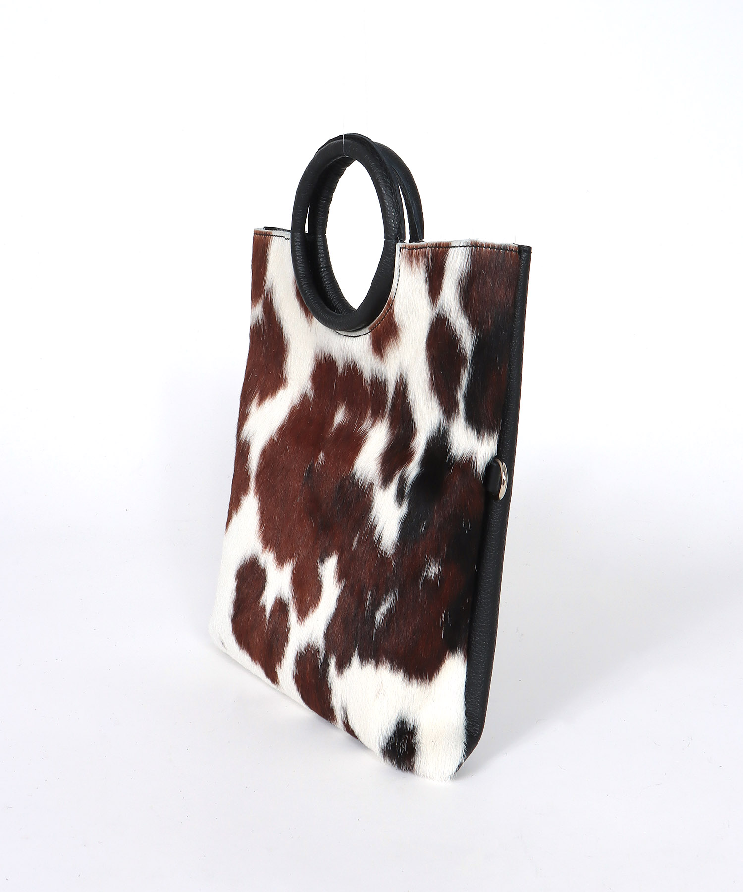 【MILLERA FIRENZE】牛床革×ハラコ丸手BAG