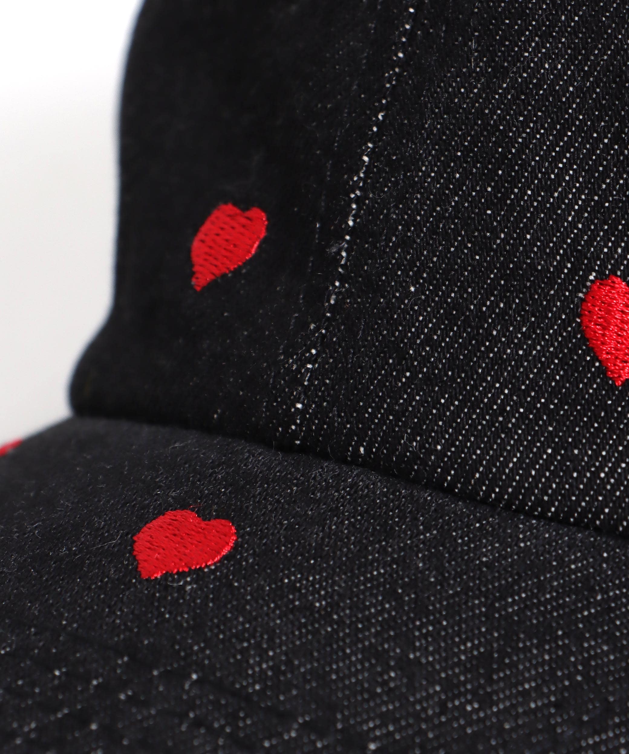 ハート刺繍デニムCAP