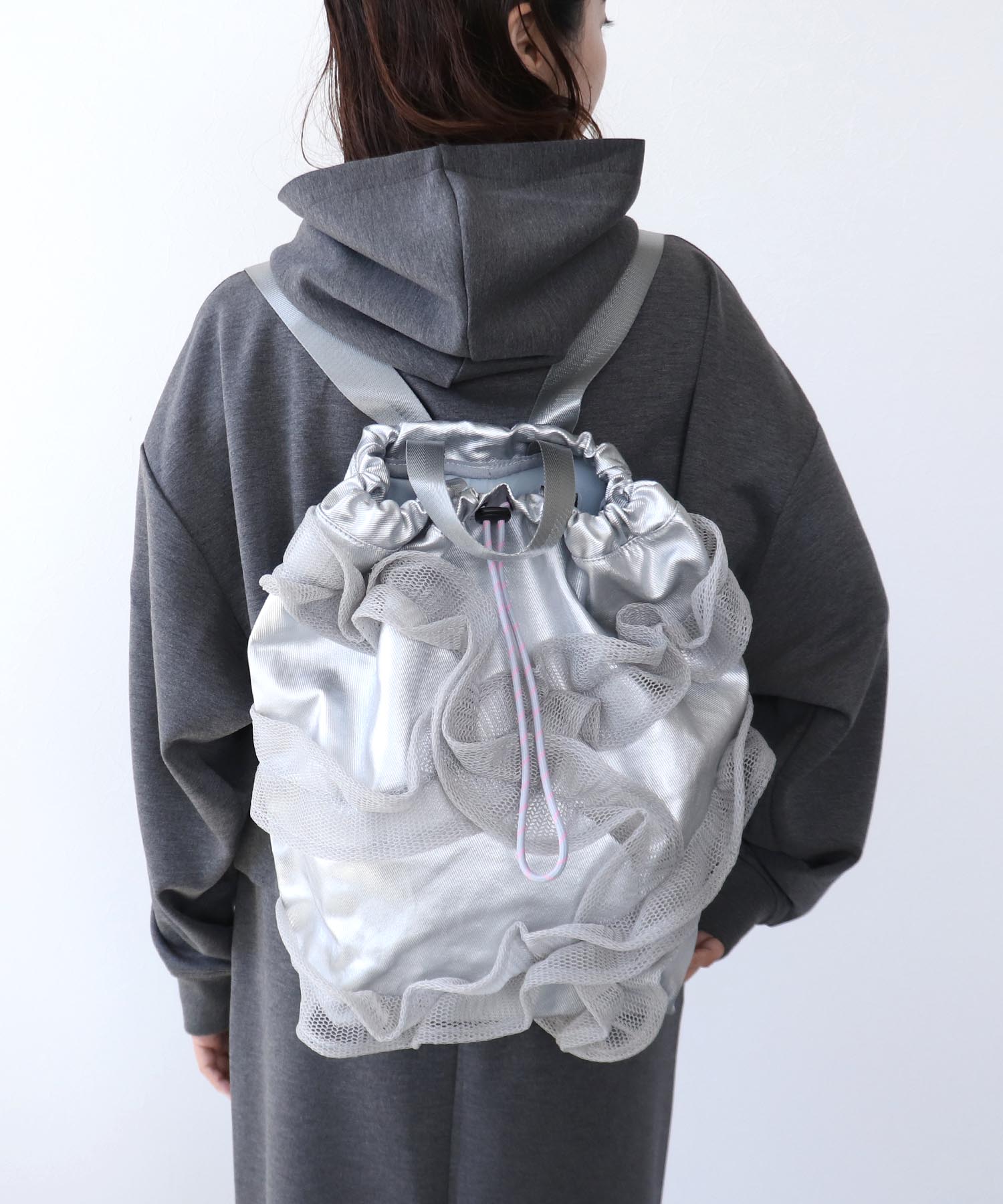 【Casselini×Cepica】チュールフリルナップサック（別注）