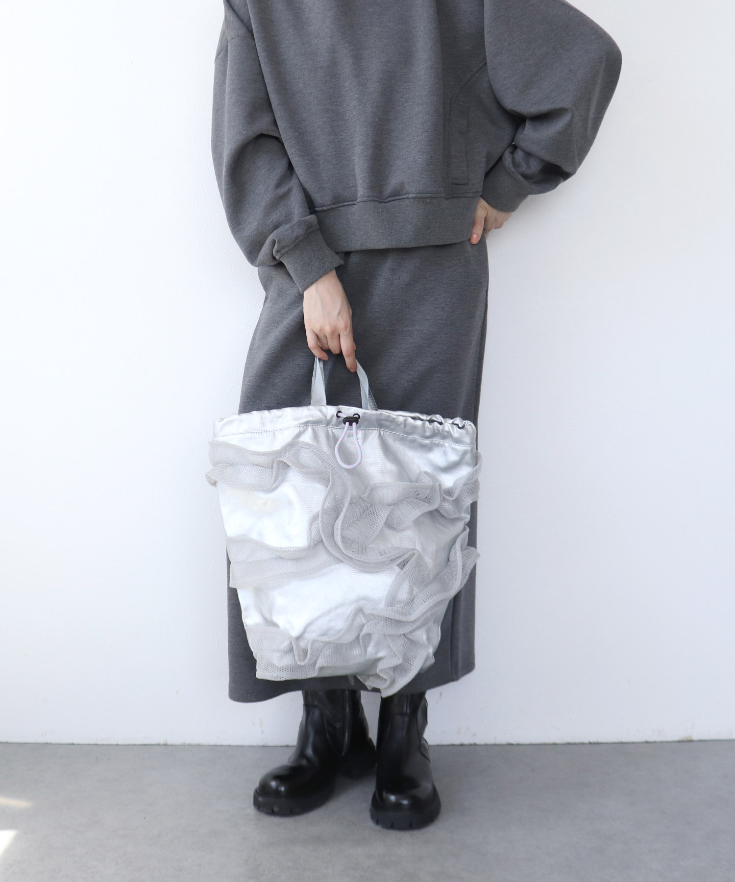 【Casselini×Cepica】チュールフリルナップサック（別注）
