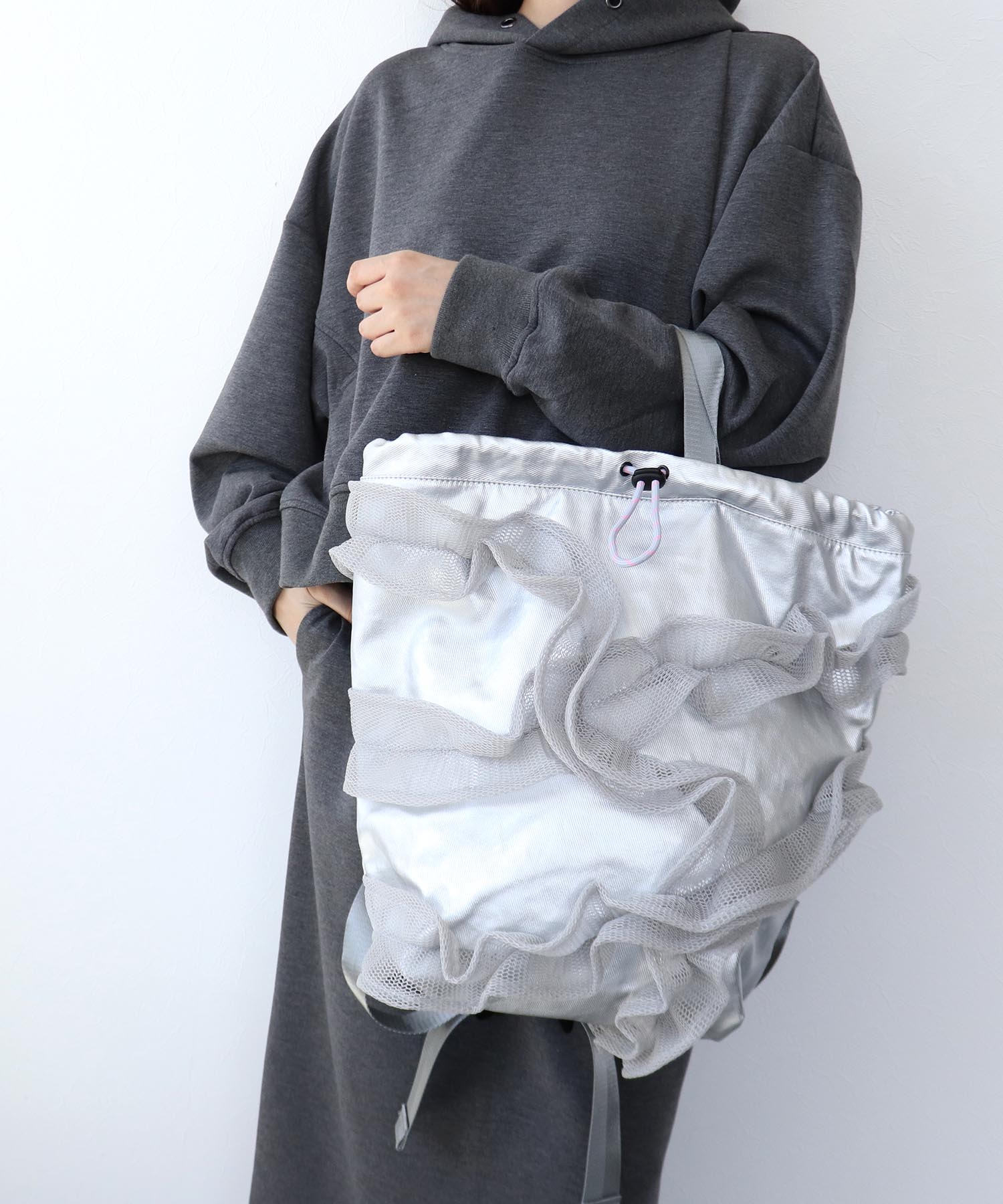 【Casselini×Cepica】チュールフリルナップサック（別注）