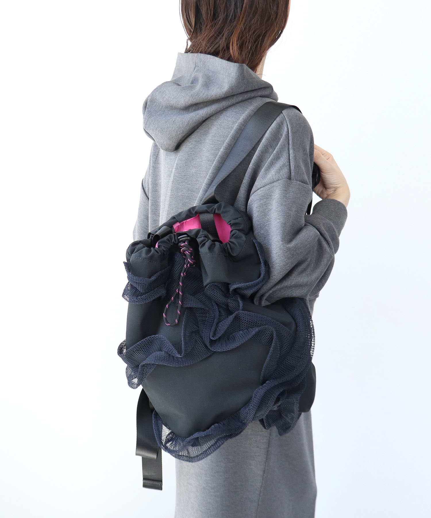 【Casselini×Cepica】チュールフリルナップサック（別注）