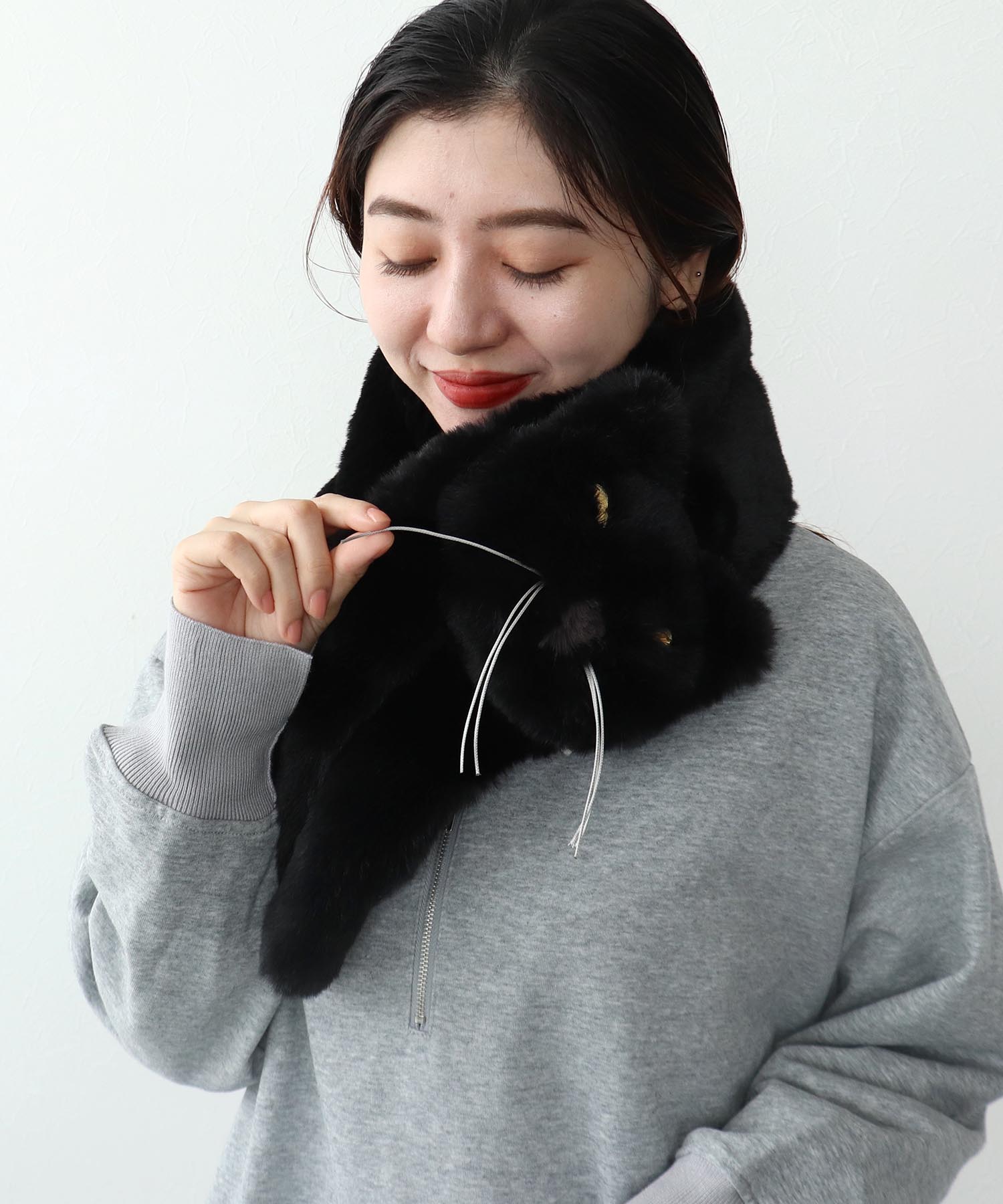 【Casselini】フェイクCATマフラー