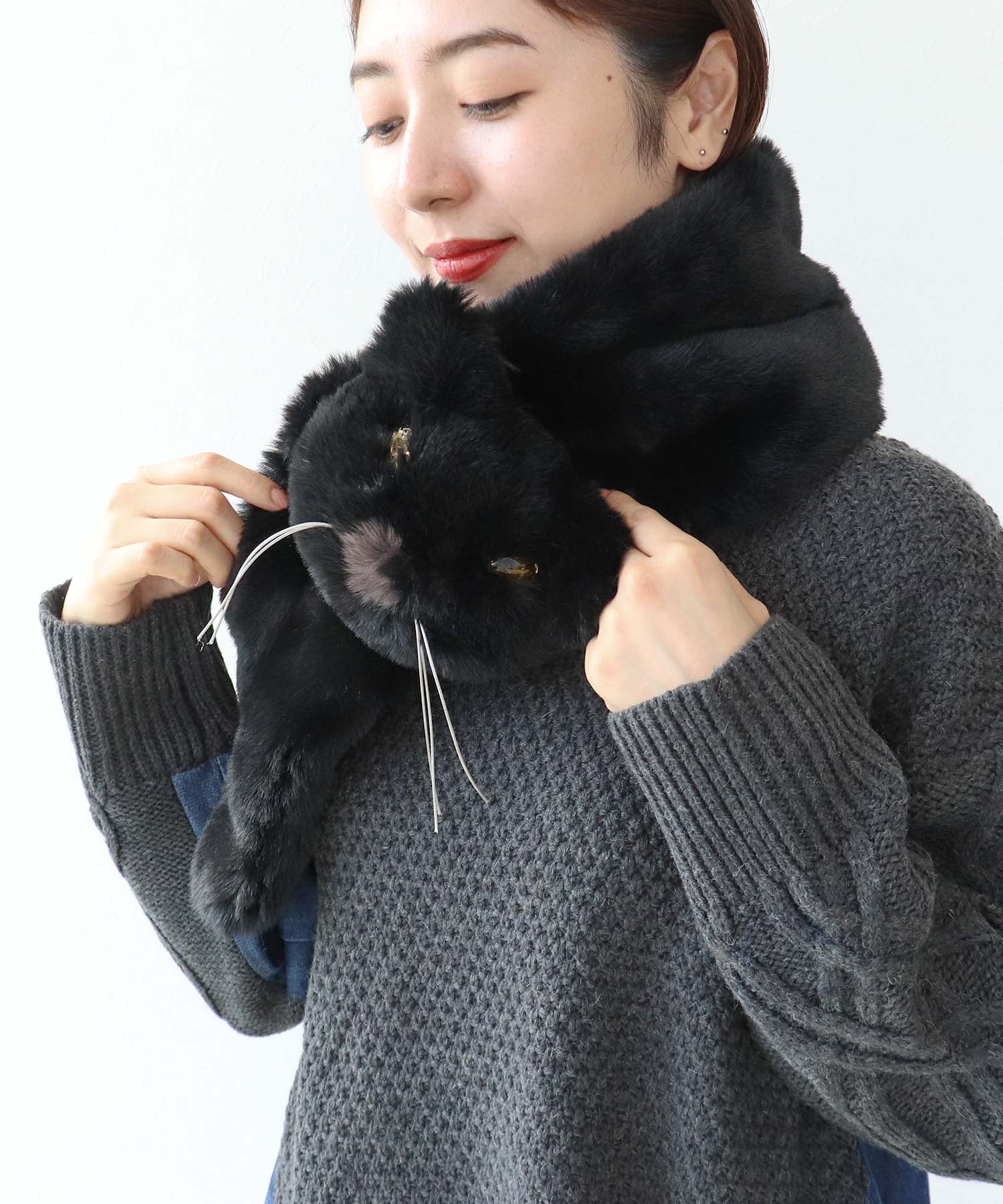 【Casselini】フェイクCATマフラー